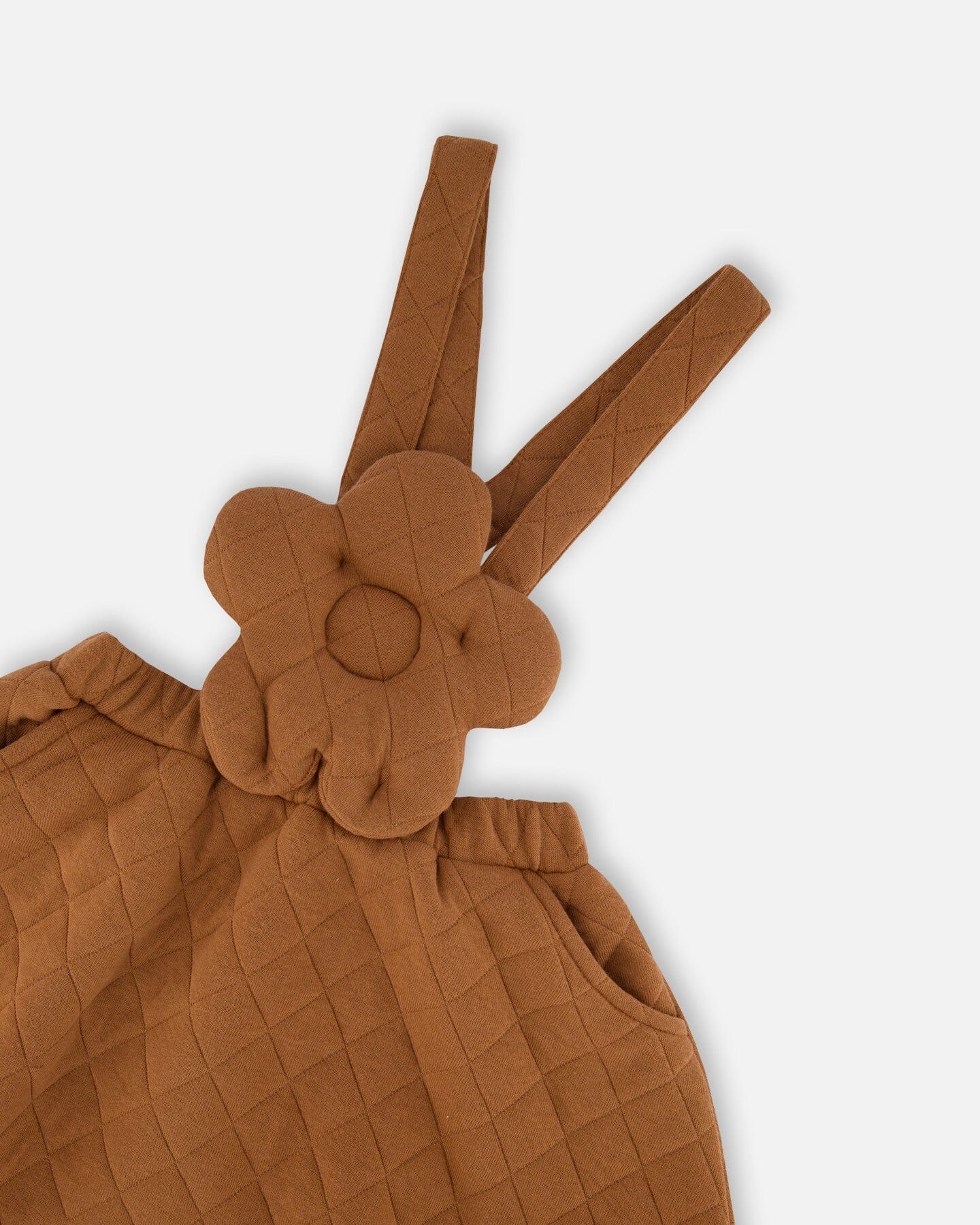 Quilted Overall Dress Mocha