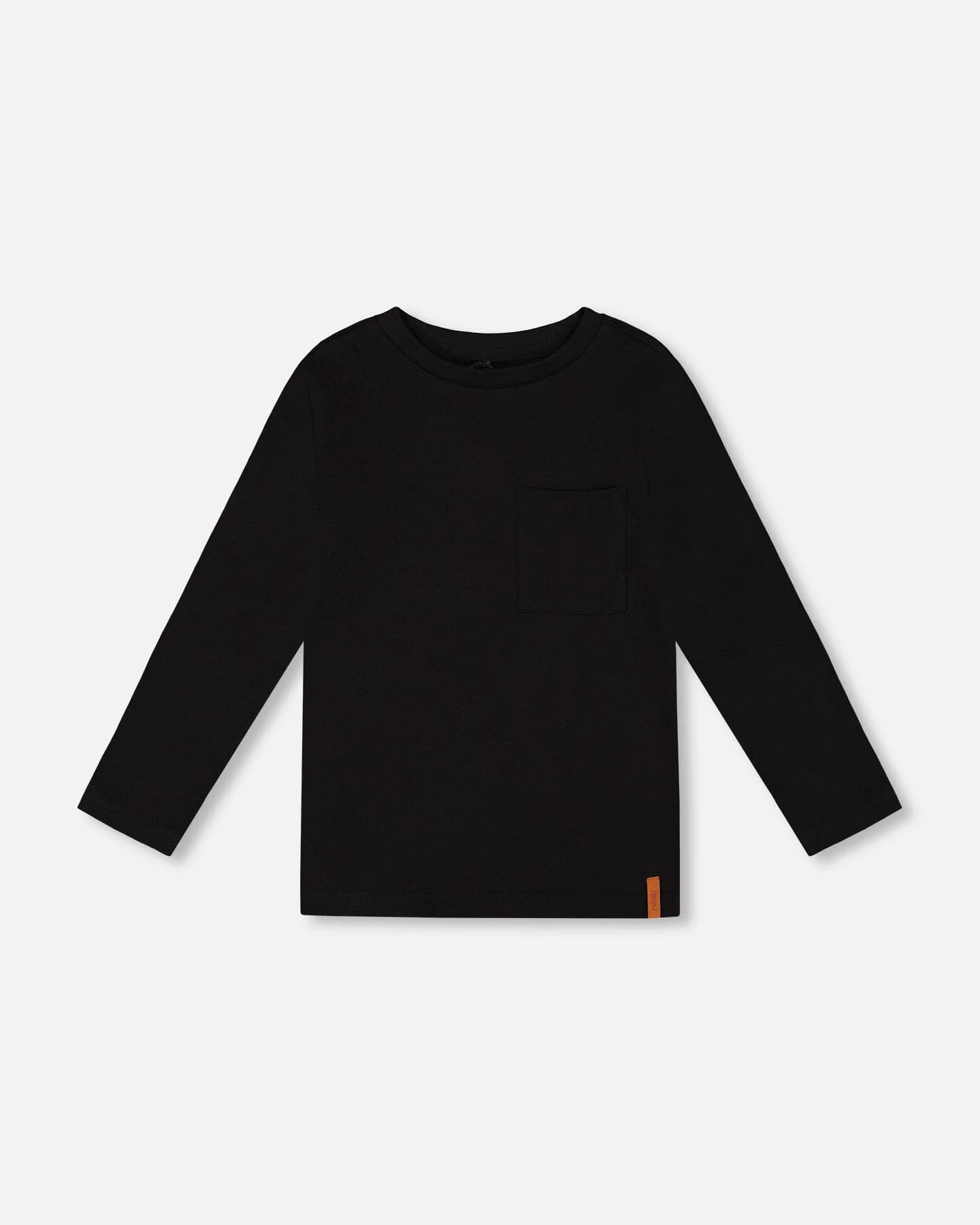 Organic Cotton Jersey Pocket T-Shirt Black