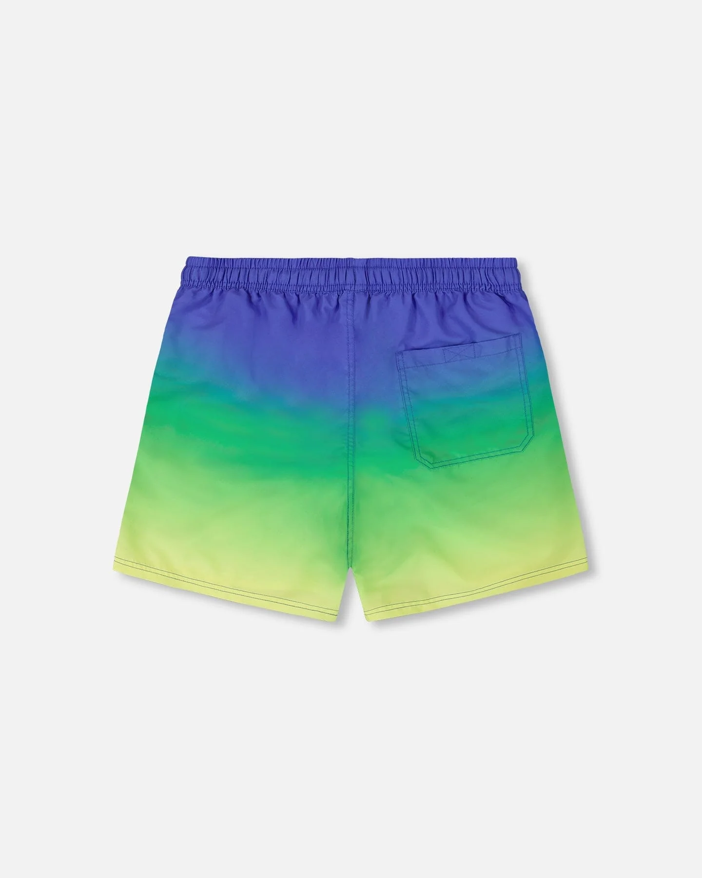 Men's Swim Trunks Blue, Green, And Lime Gradient