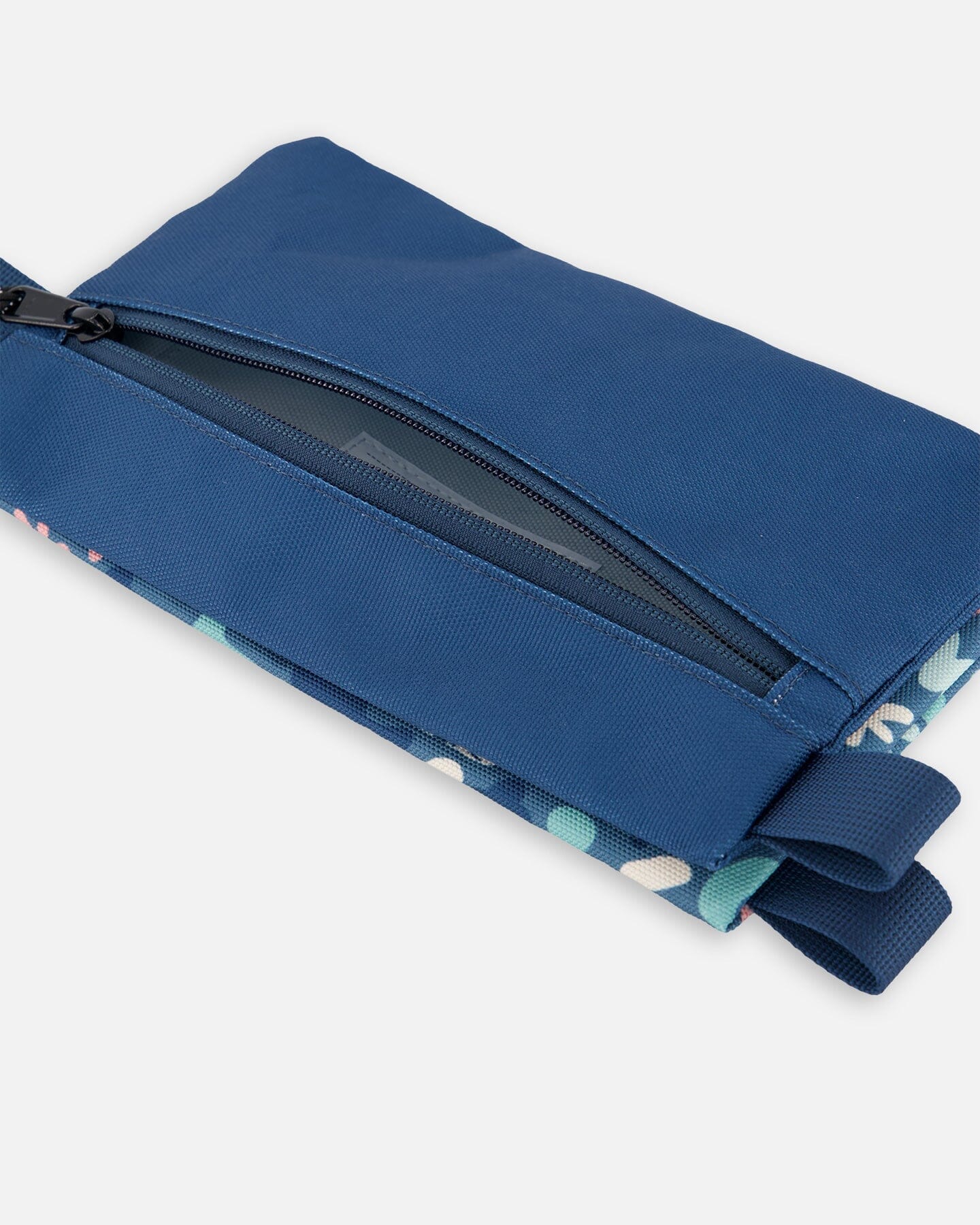 Double Pencil Case Green Cat Print