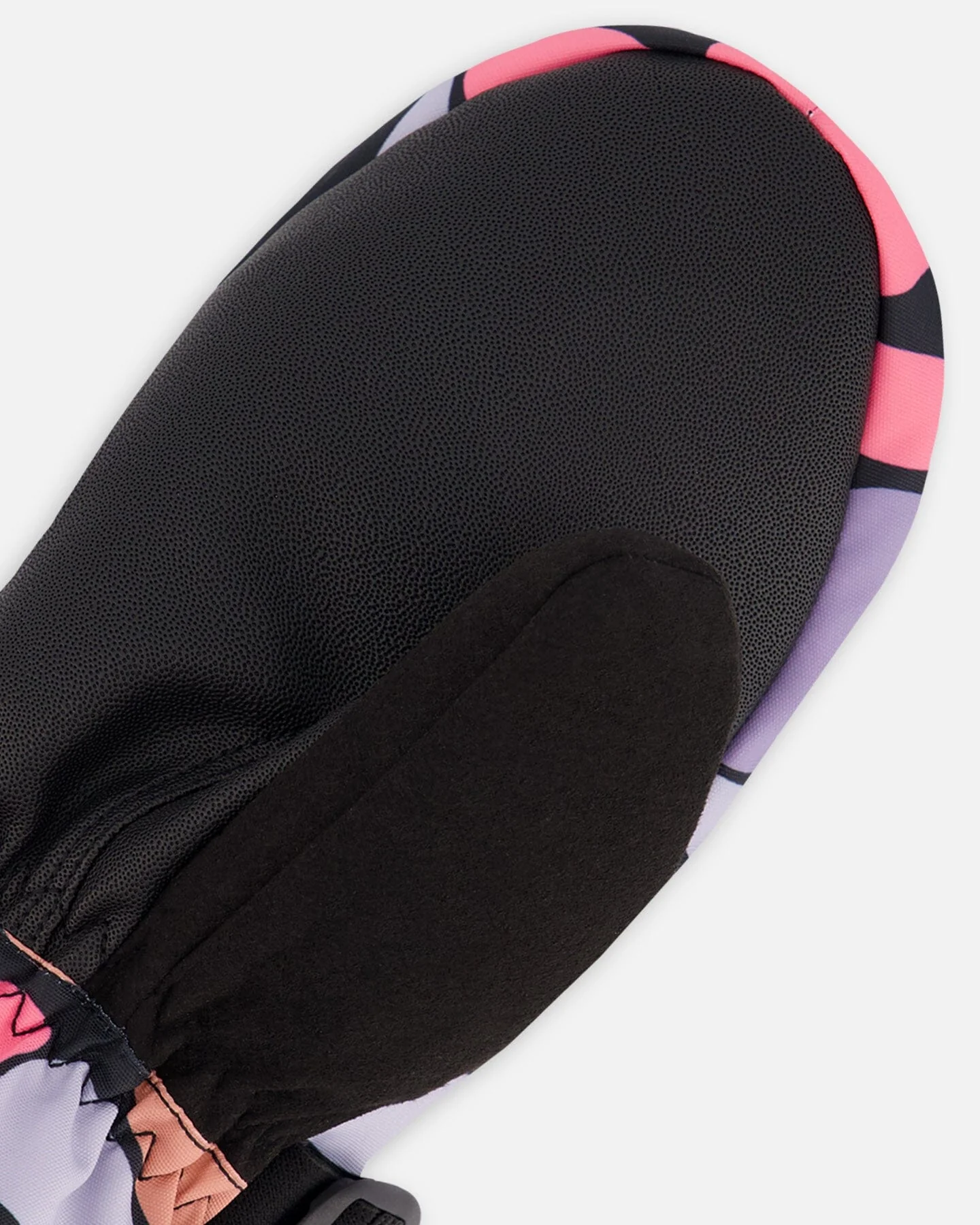 Winter Mittens Teknik Black Retro Flower Print