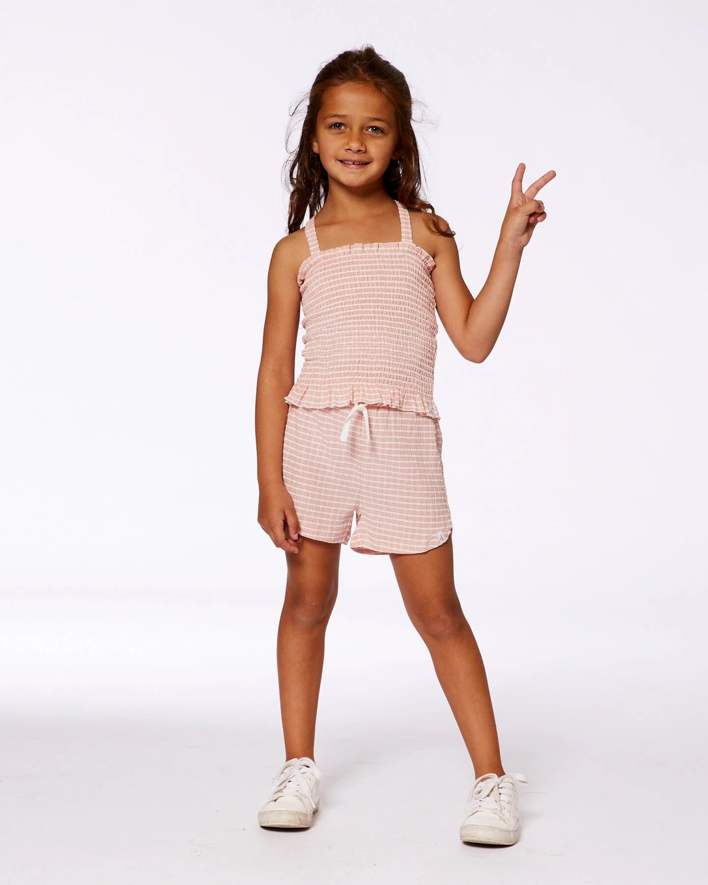 Crinkle Short Light Old Pink