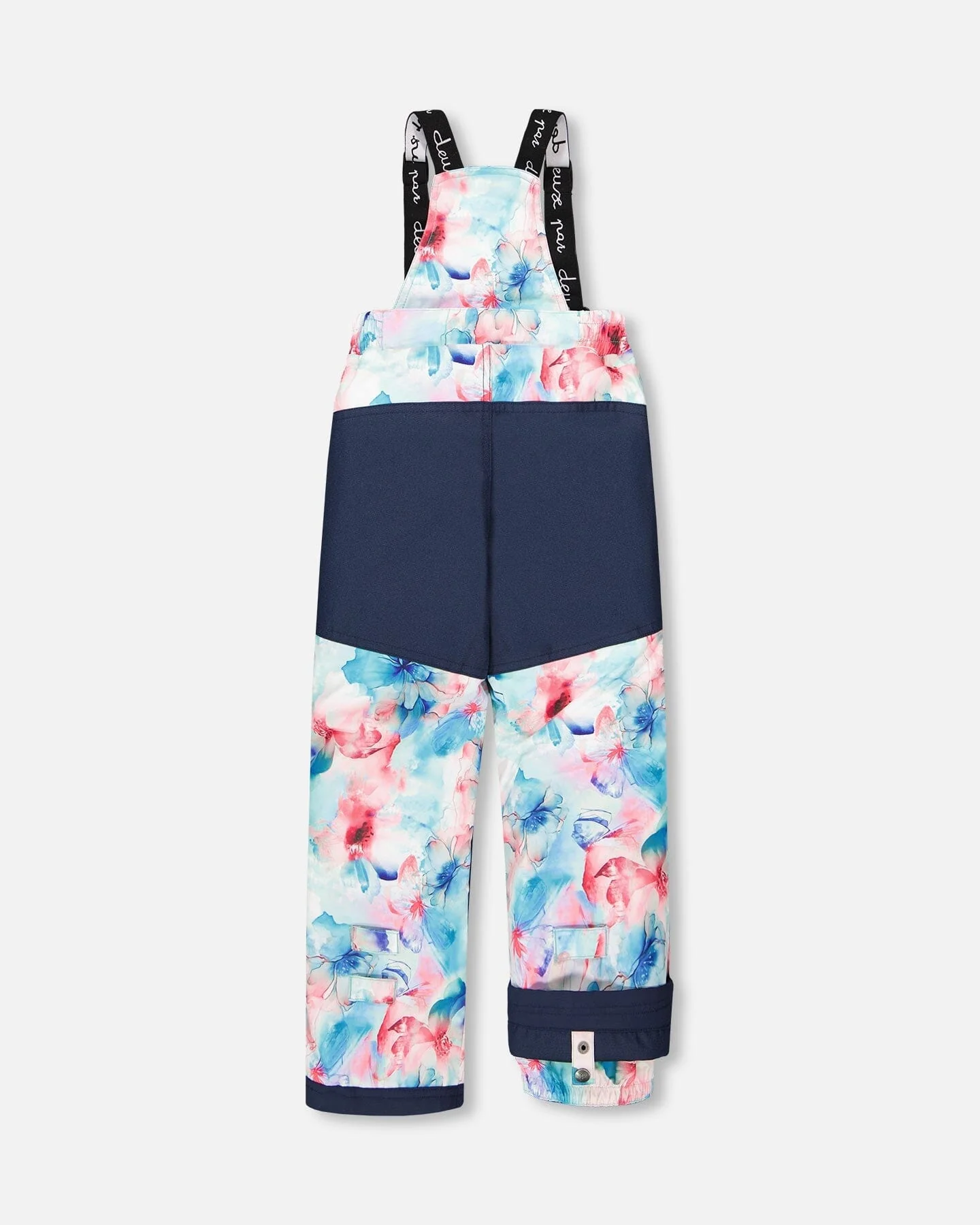 Two-Piece Play Snowsuit Blue Flower Print