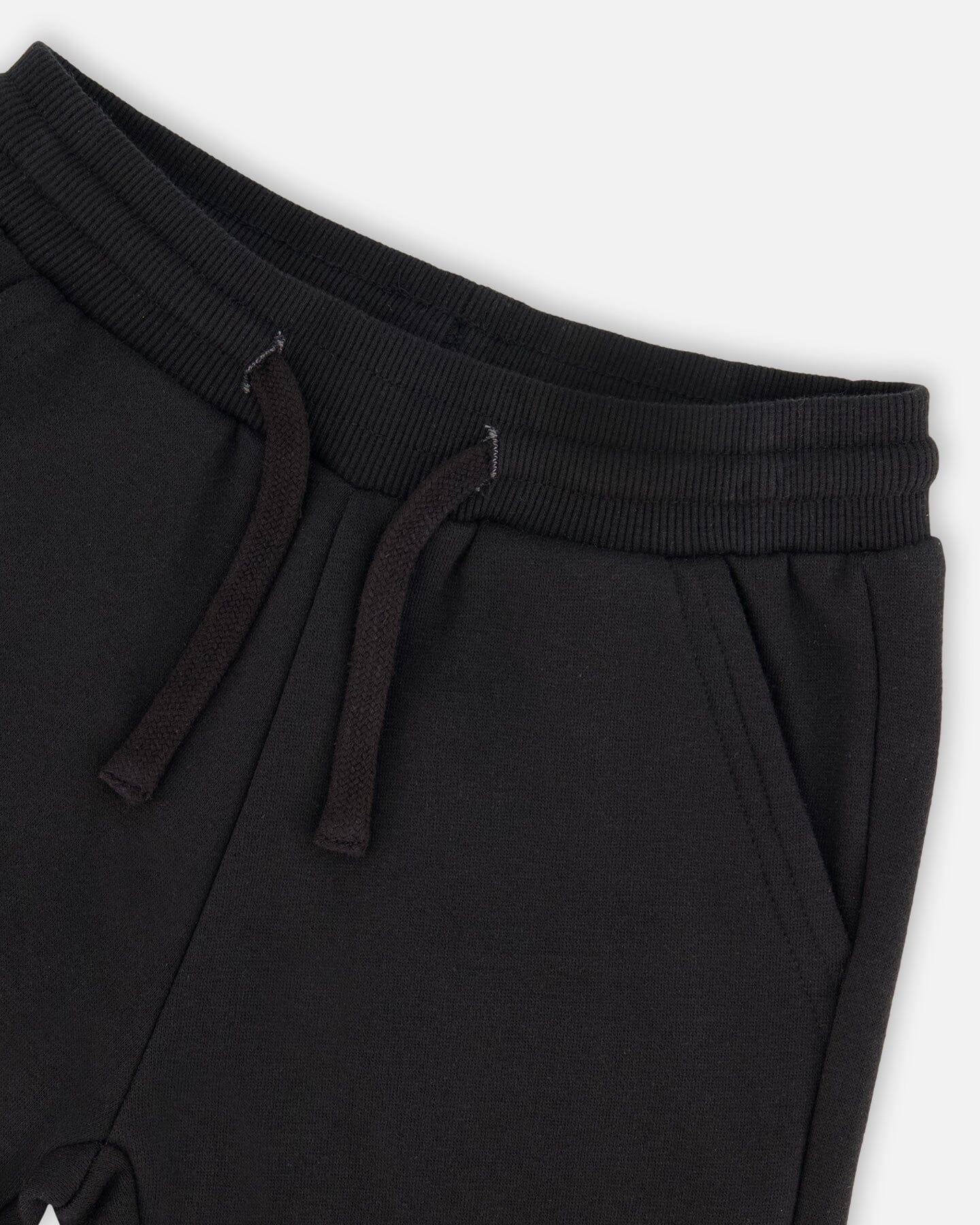 Fleece Sweatpants With Pockets Black