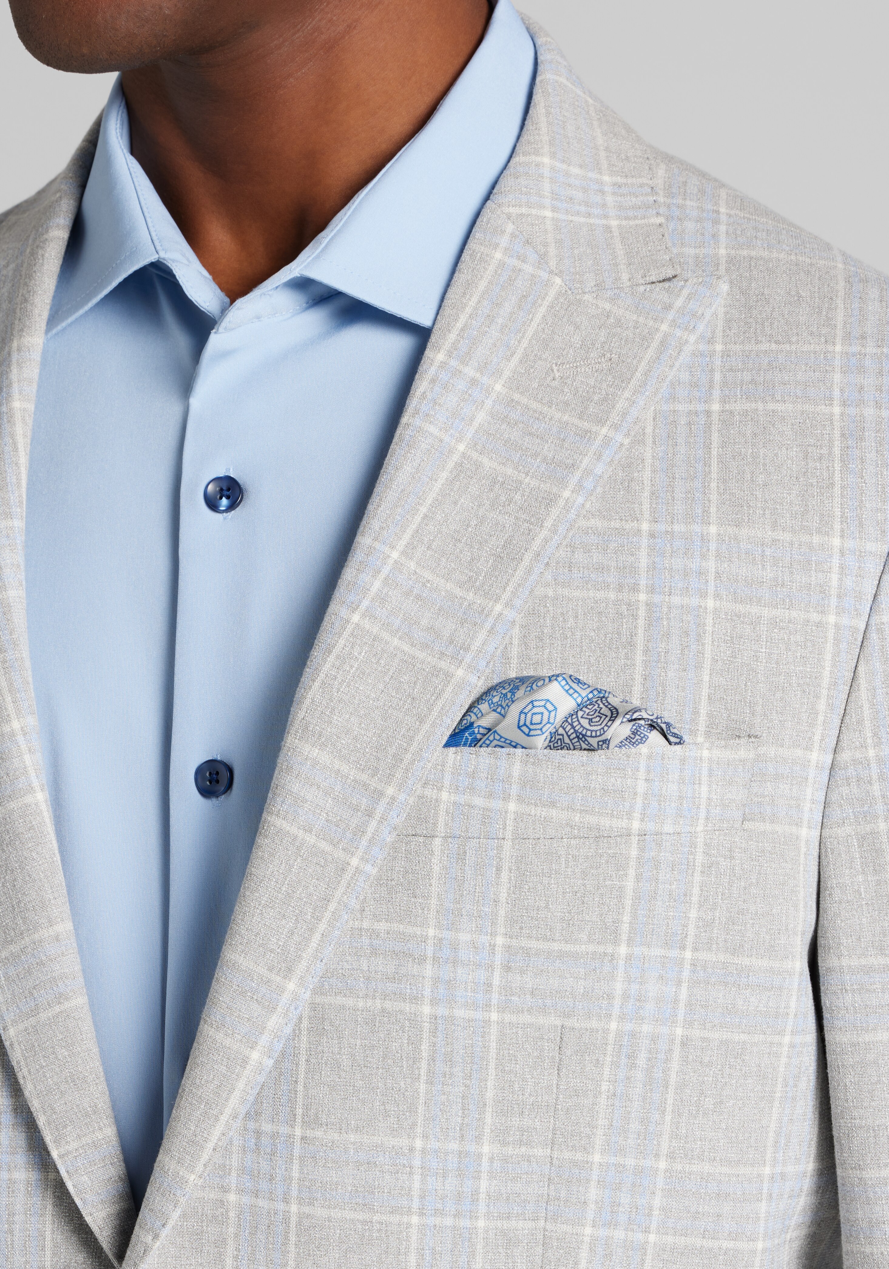 Jos A. Bank Comfort Stretch Slim fit Plaid Sportcoat