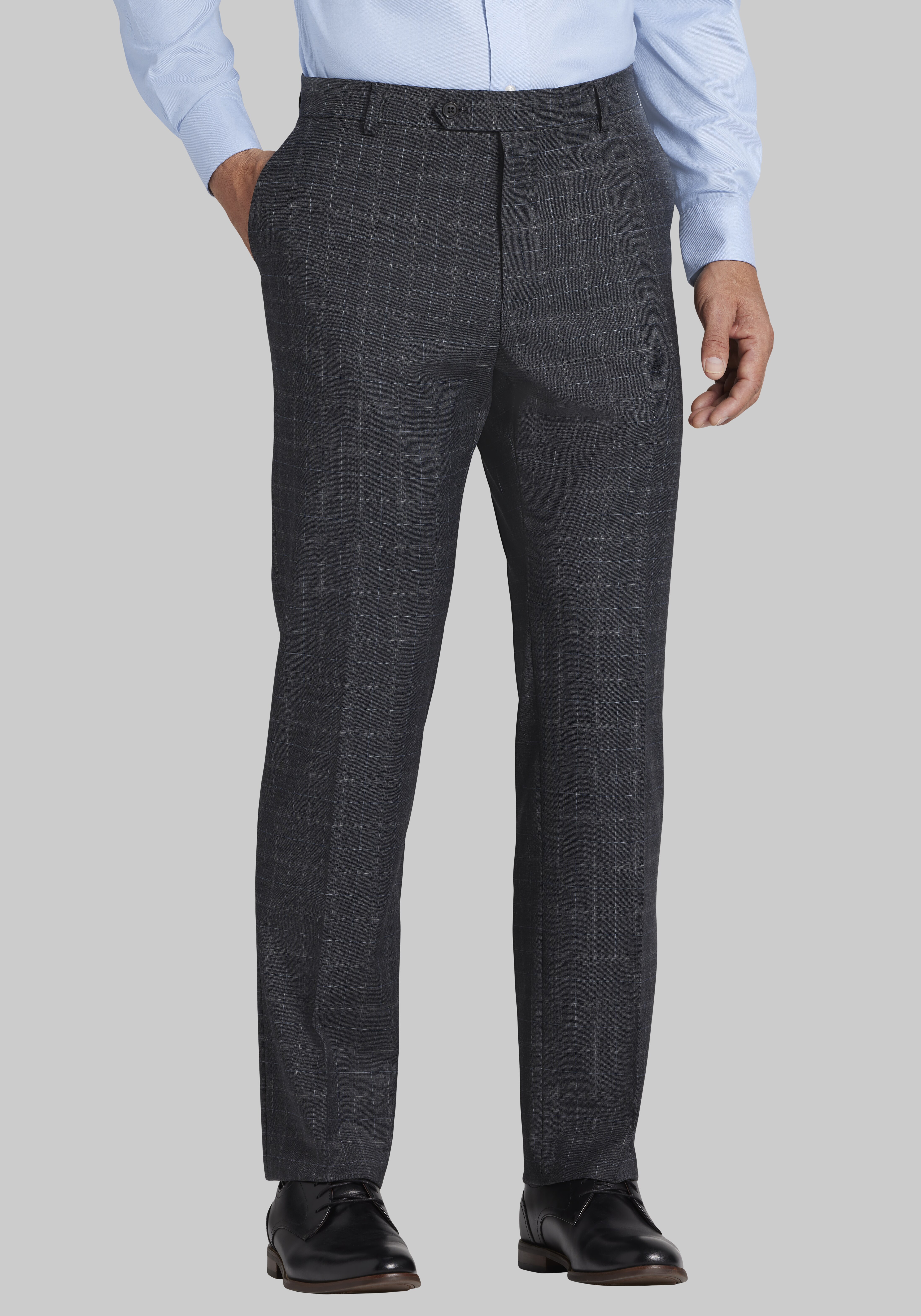 Jos. A. Bank Tailored Fit Windowpane Suit - Big & Tall