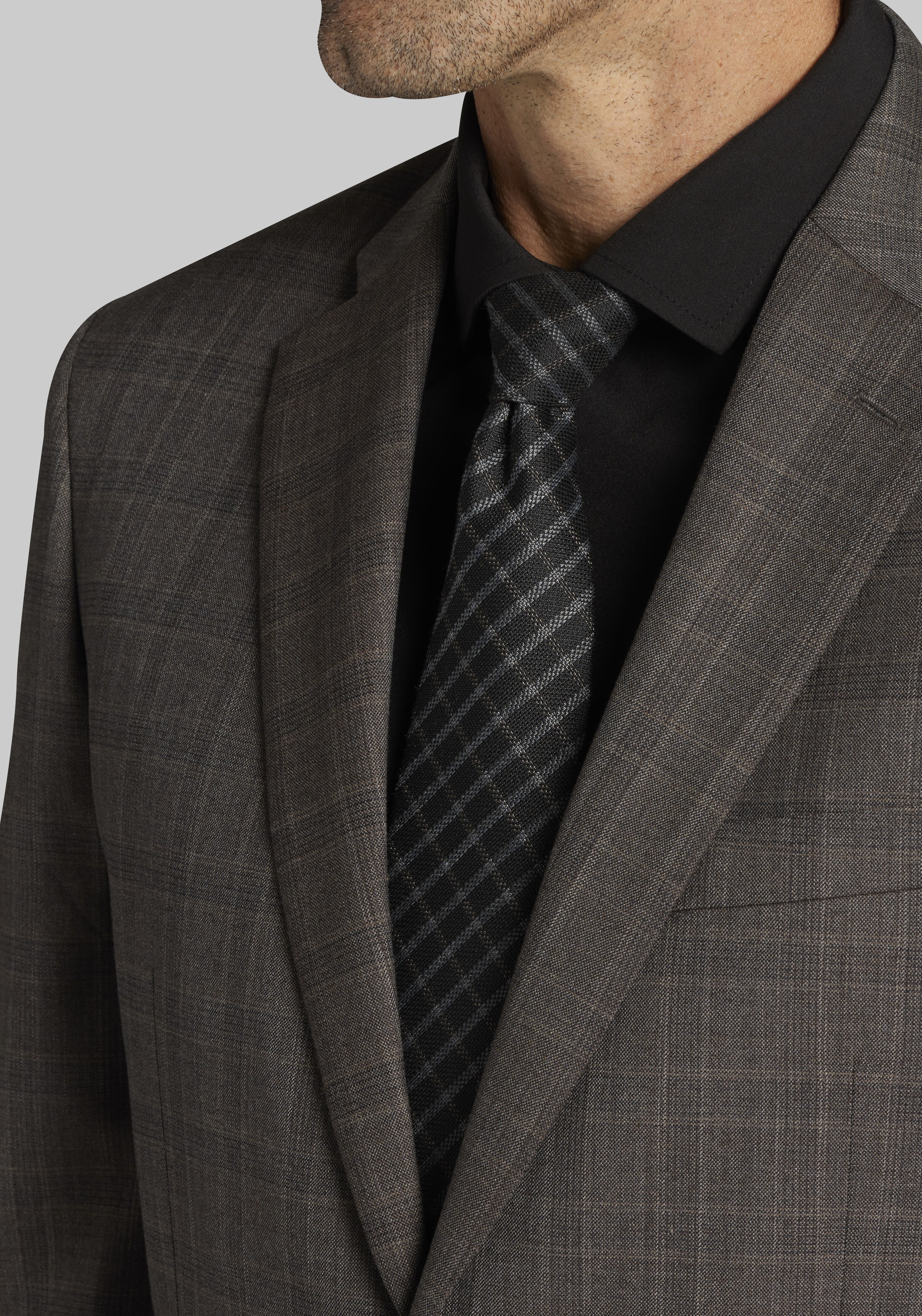 Jos. A. Bank Tailored Fit Plaid Suit Big & Tall
