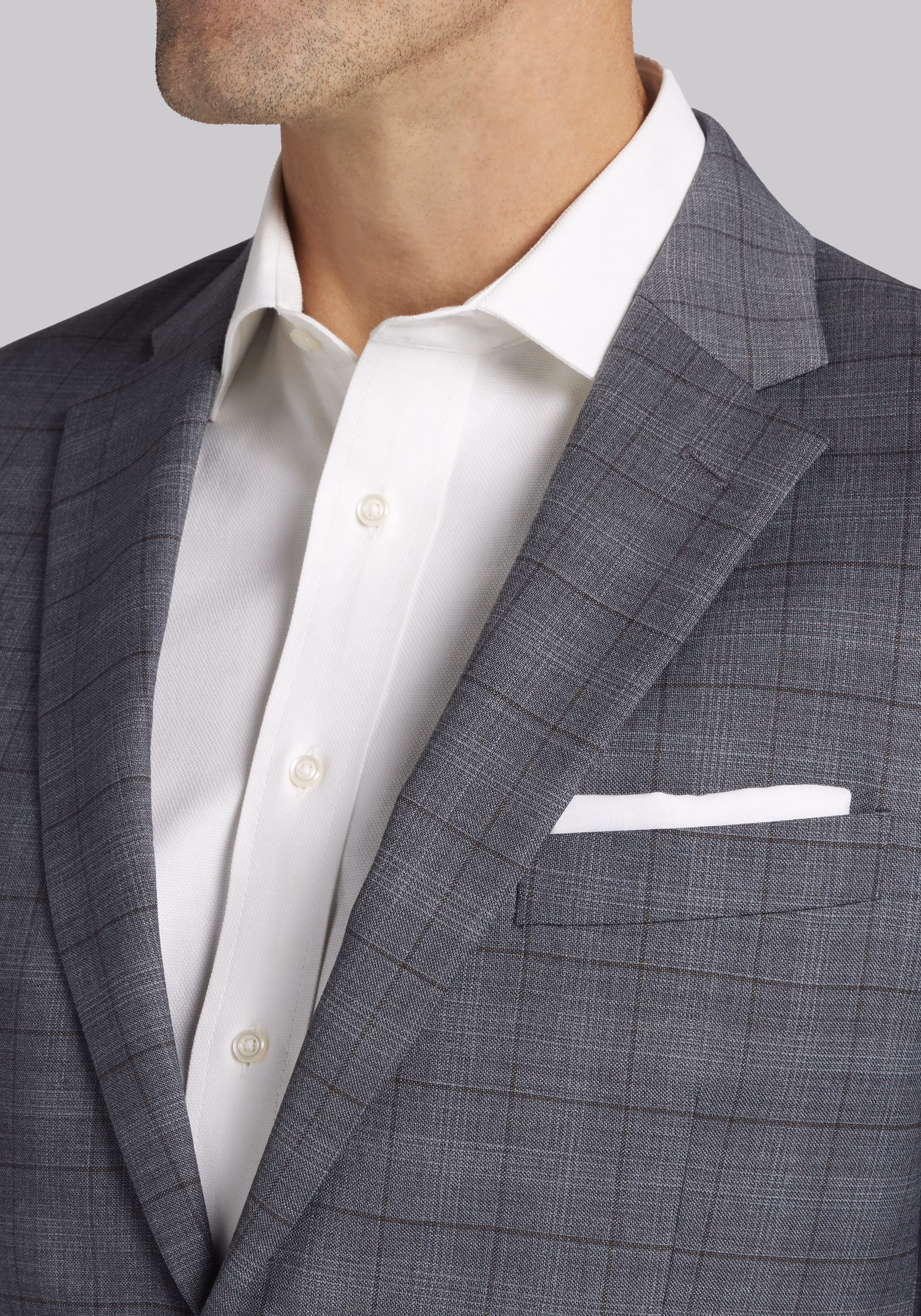 Jos. A. Bank Tailored Fit Plaid Suit - Big & Tall
