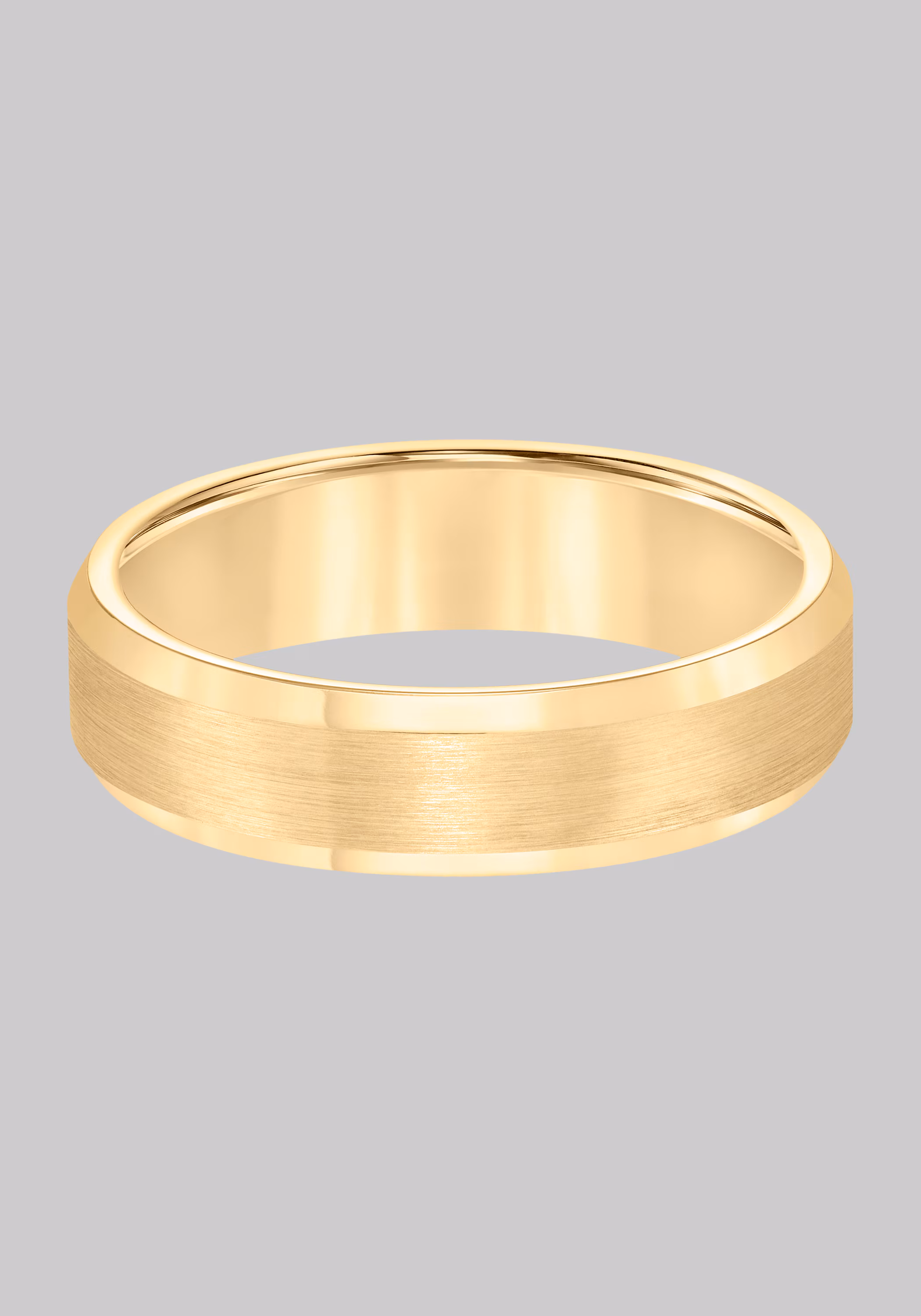 GTX 6mm Beveled Edge Satin Finish Center Tungsten Carbide Band