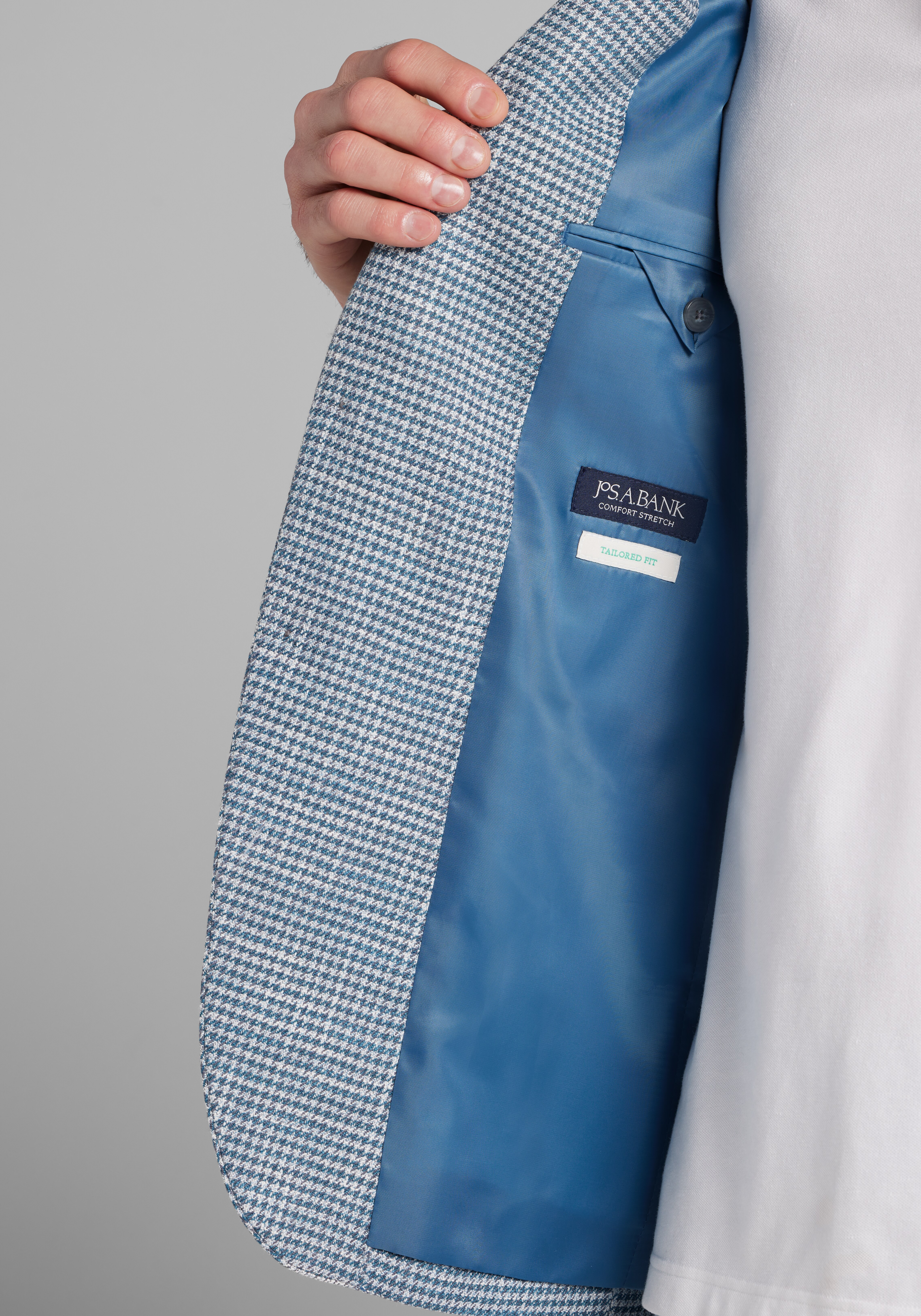 Jos. A. Bank Tailored Fit Houndstooth Sportcoat