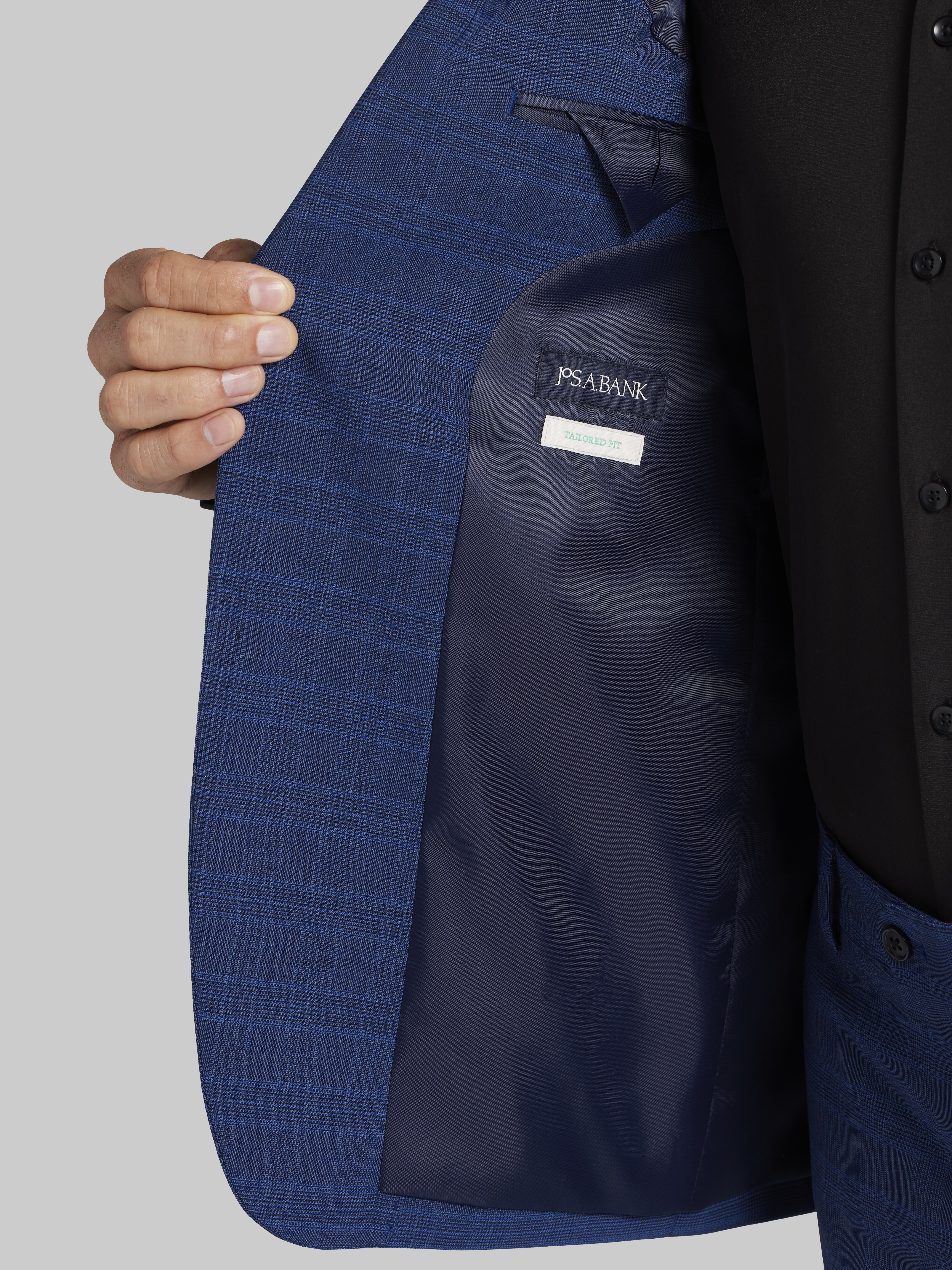 Jos. A. Bank Tailored Fit Plaid Suit - Big & Tall