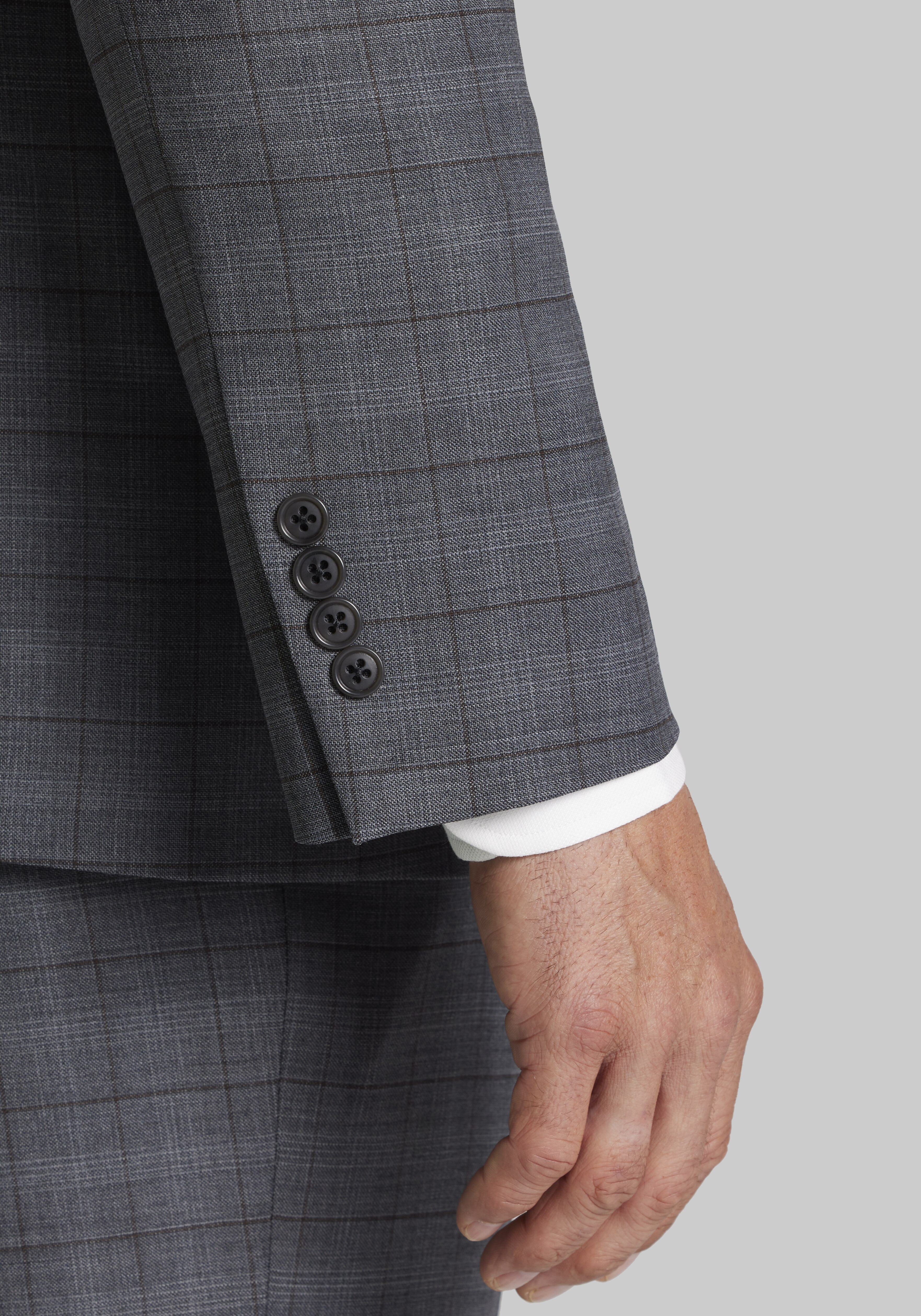 Jos. A. Bank Tailored Fit Plaid Suit - Big & Tall