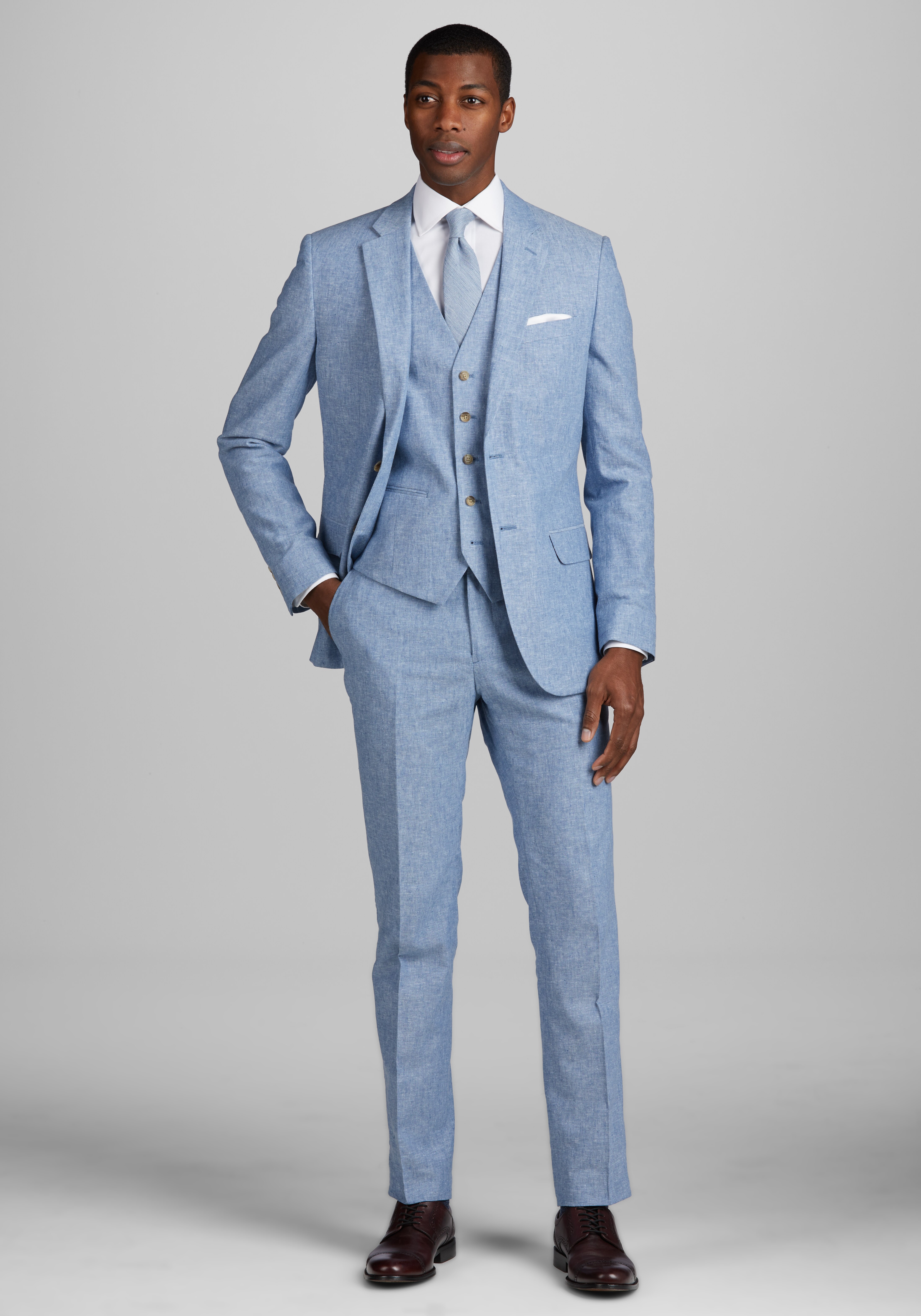 Jos. A. Bank Slim Fit Linen Blend Suit Separate Jacket - Big & Tall