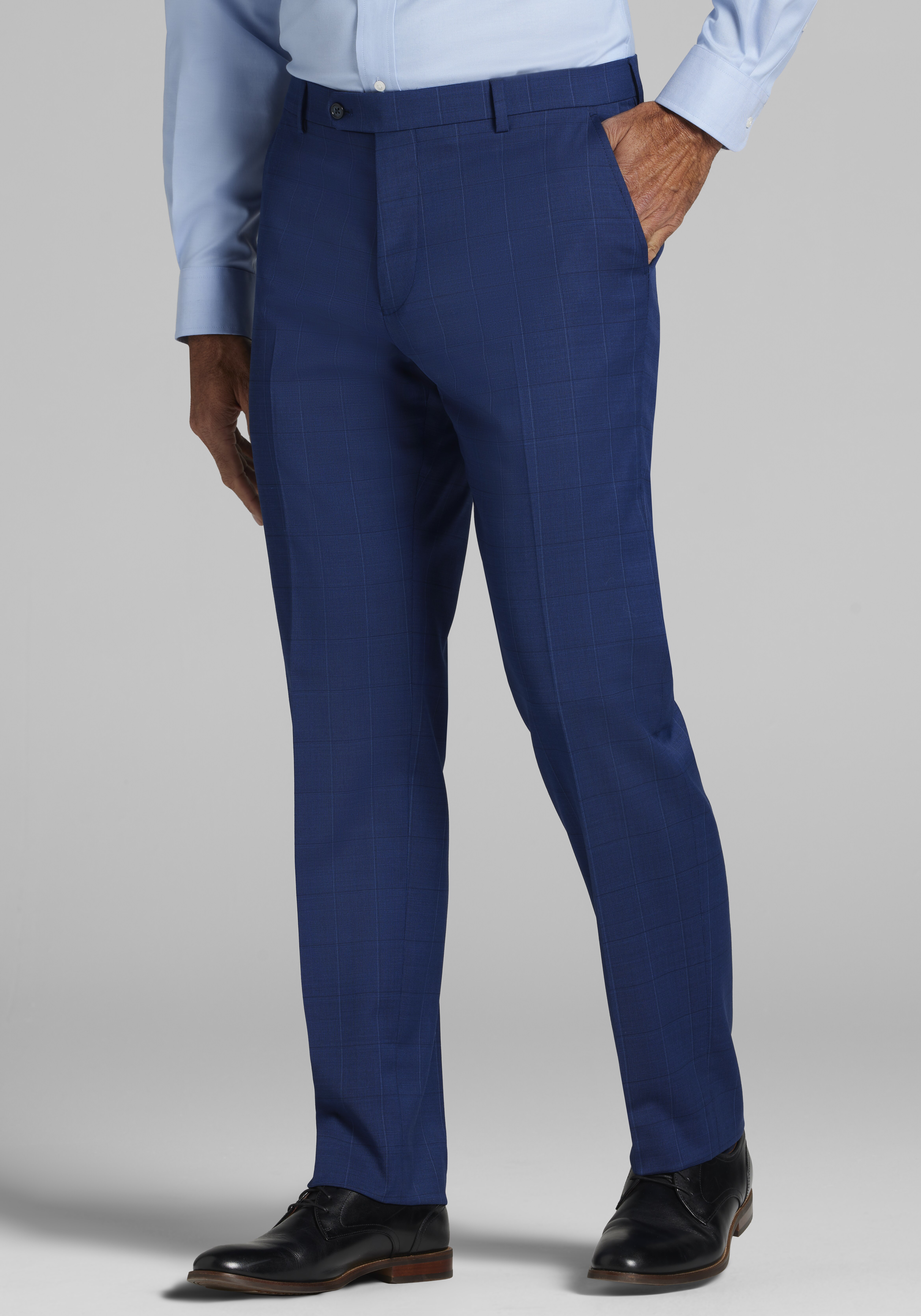 Jos. A. Bank Tailored Fit Windowpane Suit - Big & Tall