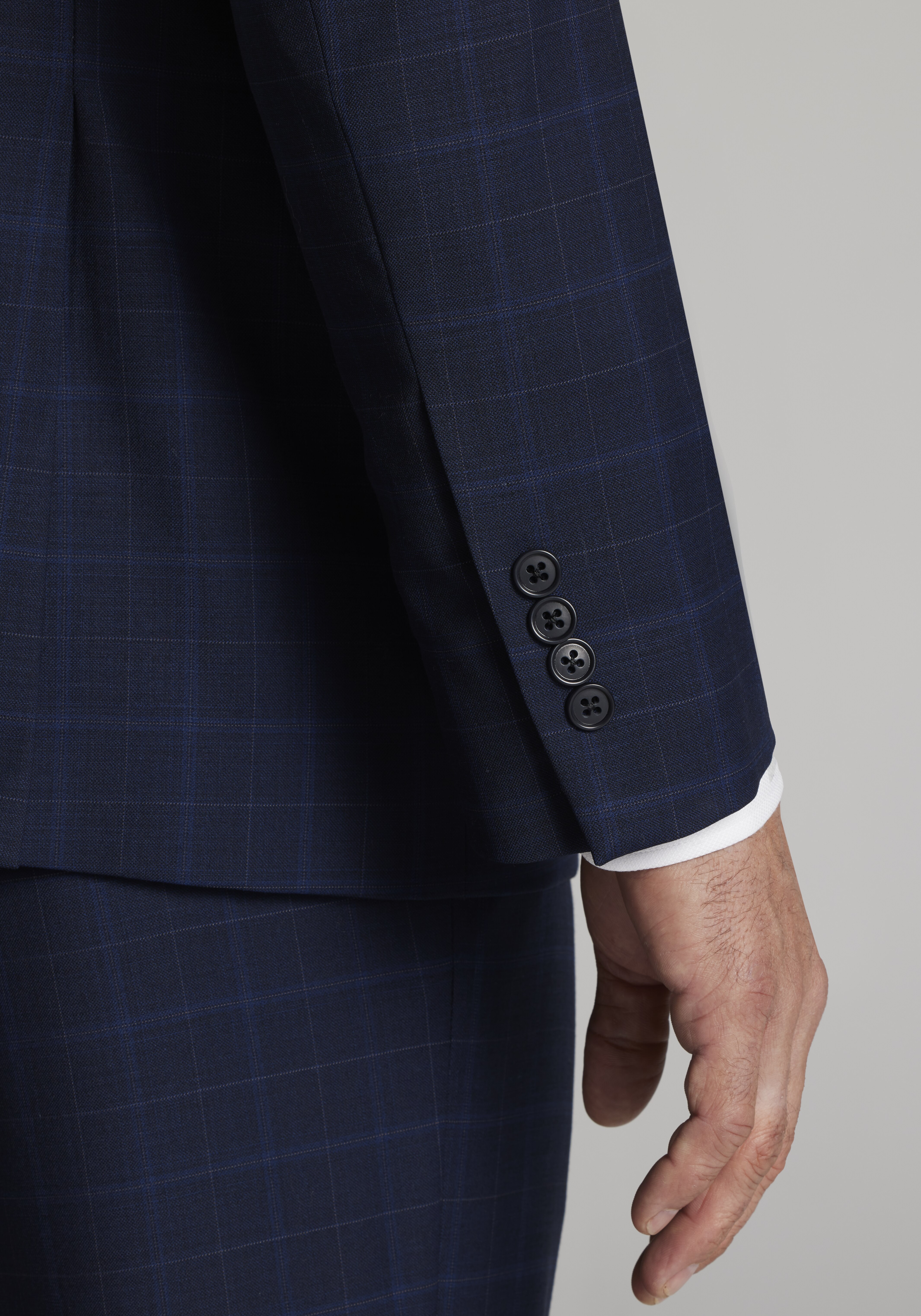 Jos. A. Bank Tailored Fit Windowpane Suit - Big & Tall