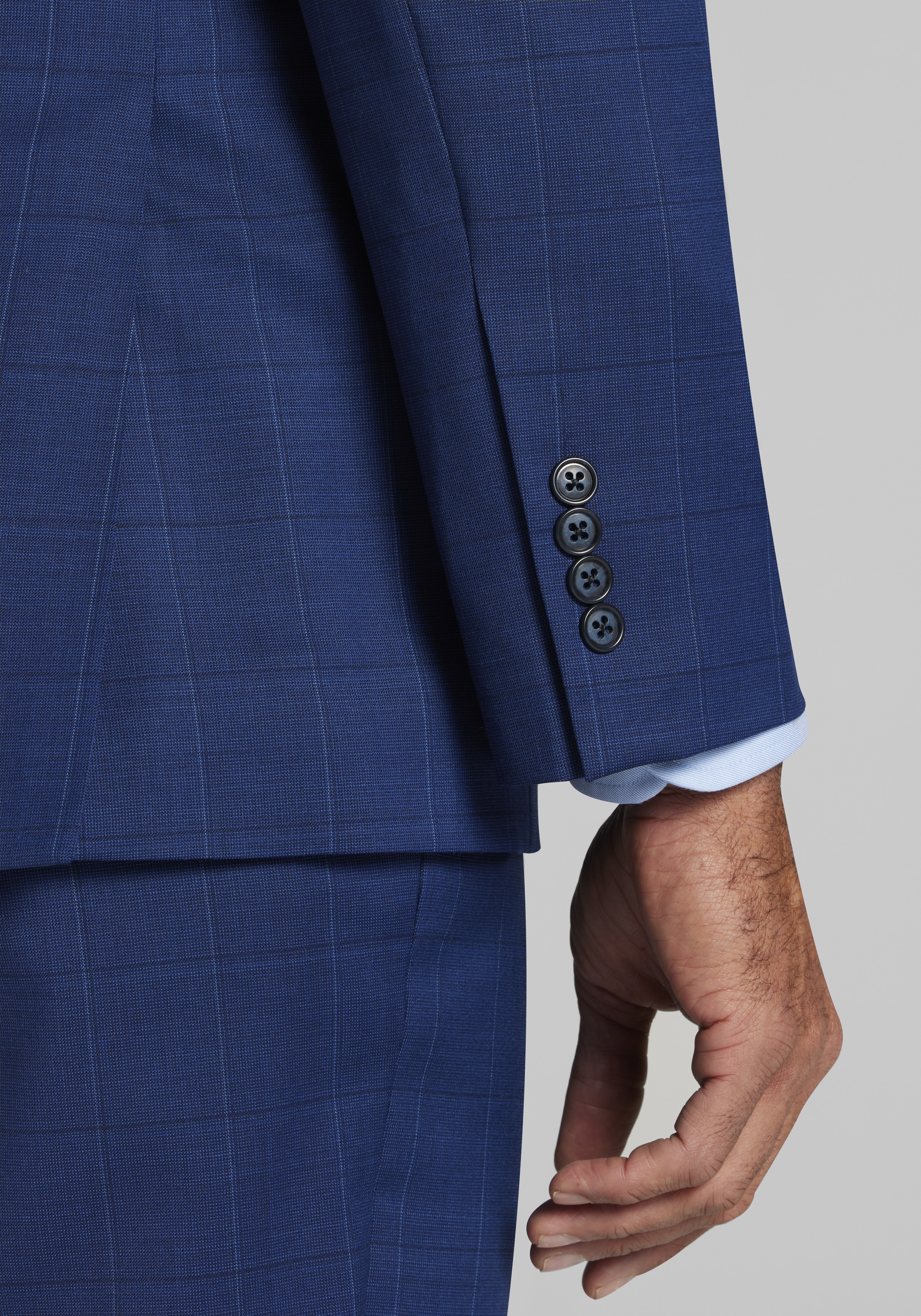 Jos. A. Bank Tailored Fit Windowpane Suit - Big & Tall