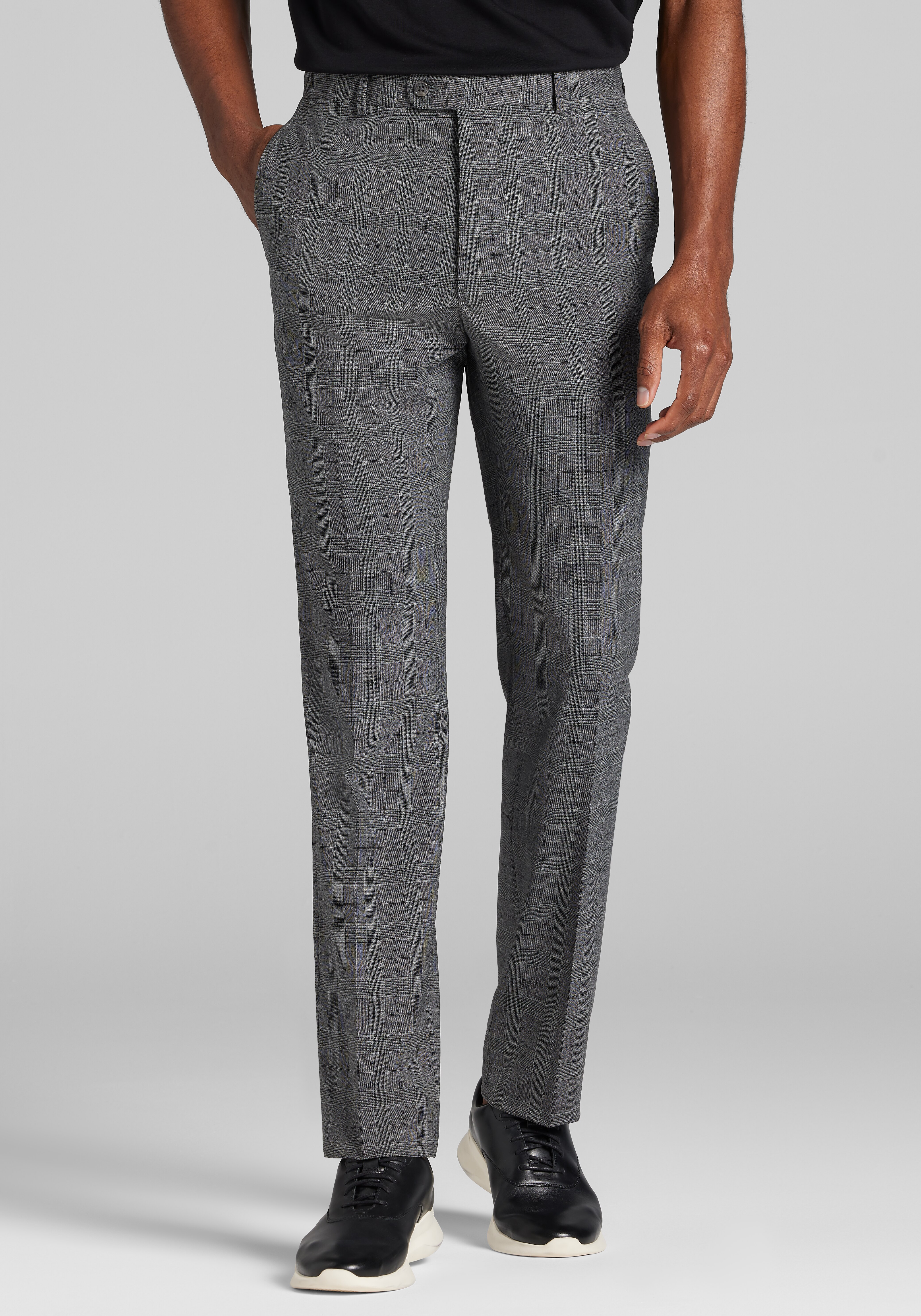 Reserve Collection Tailored Fit Plaid Suit