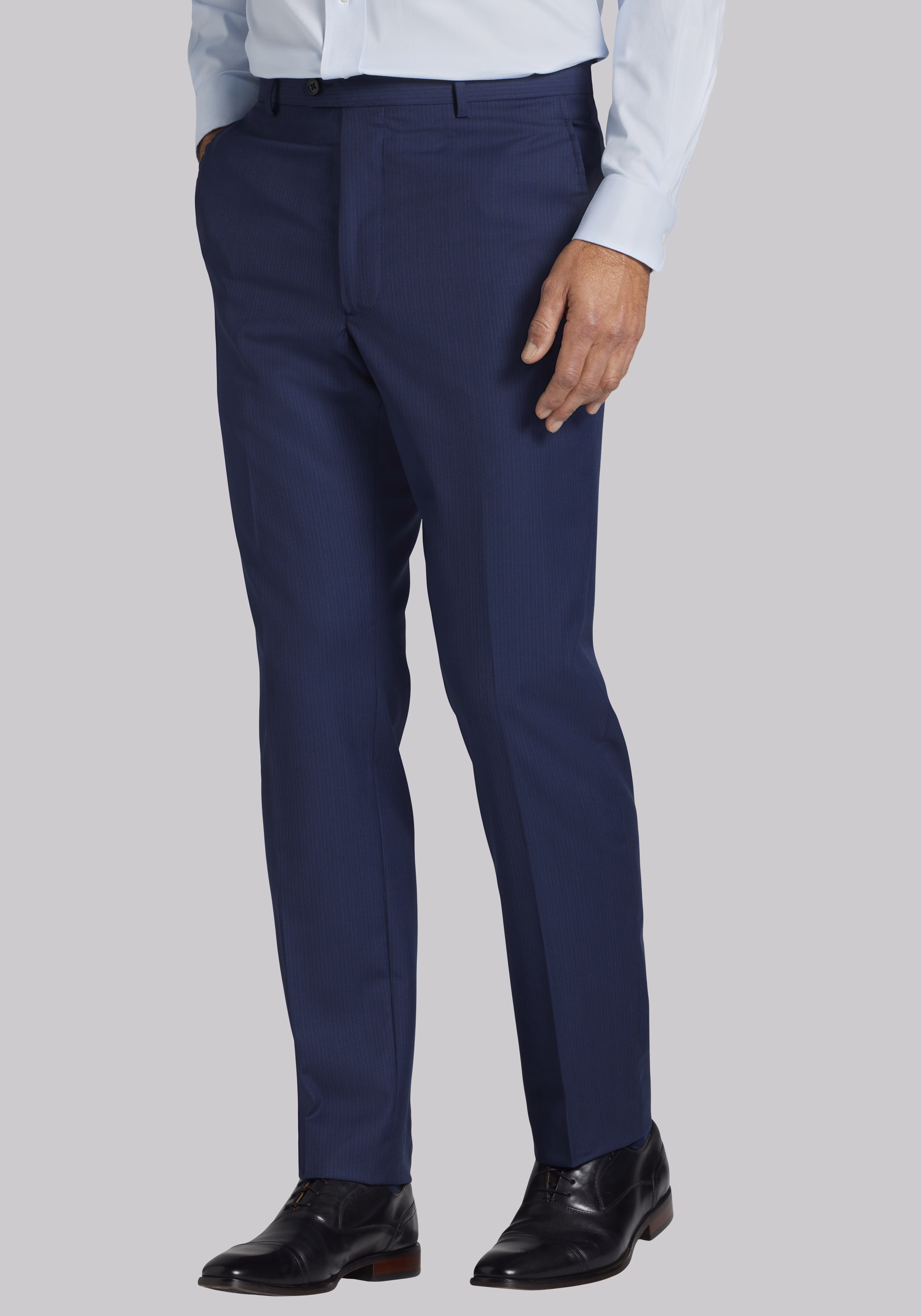 Reserve Collection Tailored Fit Stripe Suit - Big & Tall