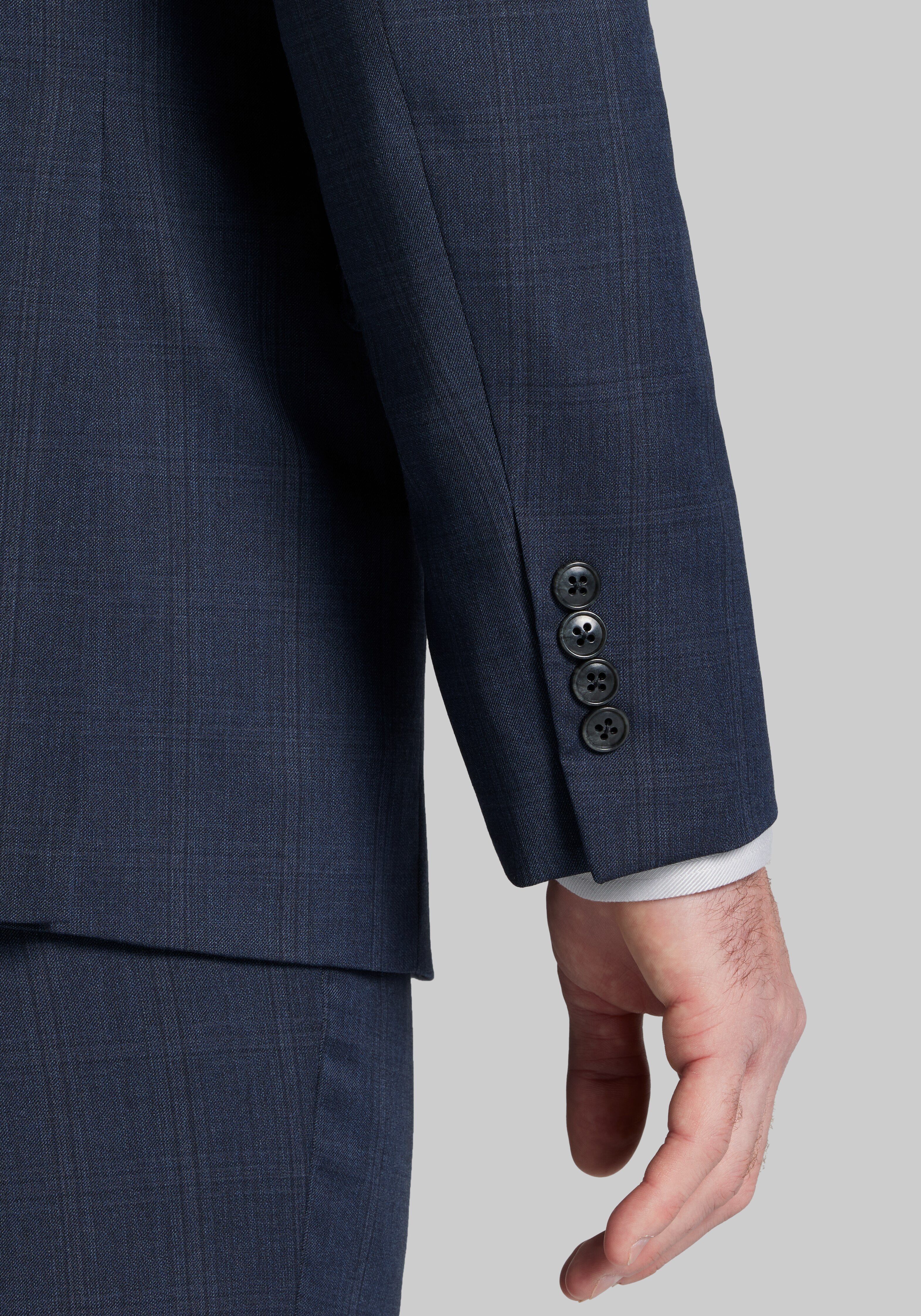 Reserve Collection Tailored Fit Stripe Suit - Big & Tall