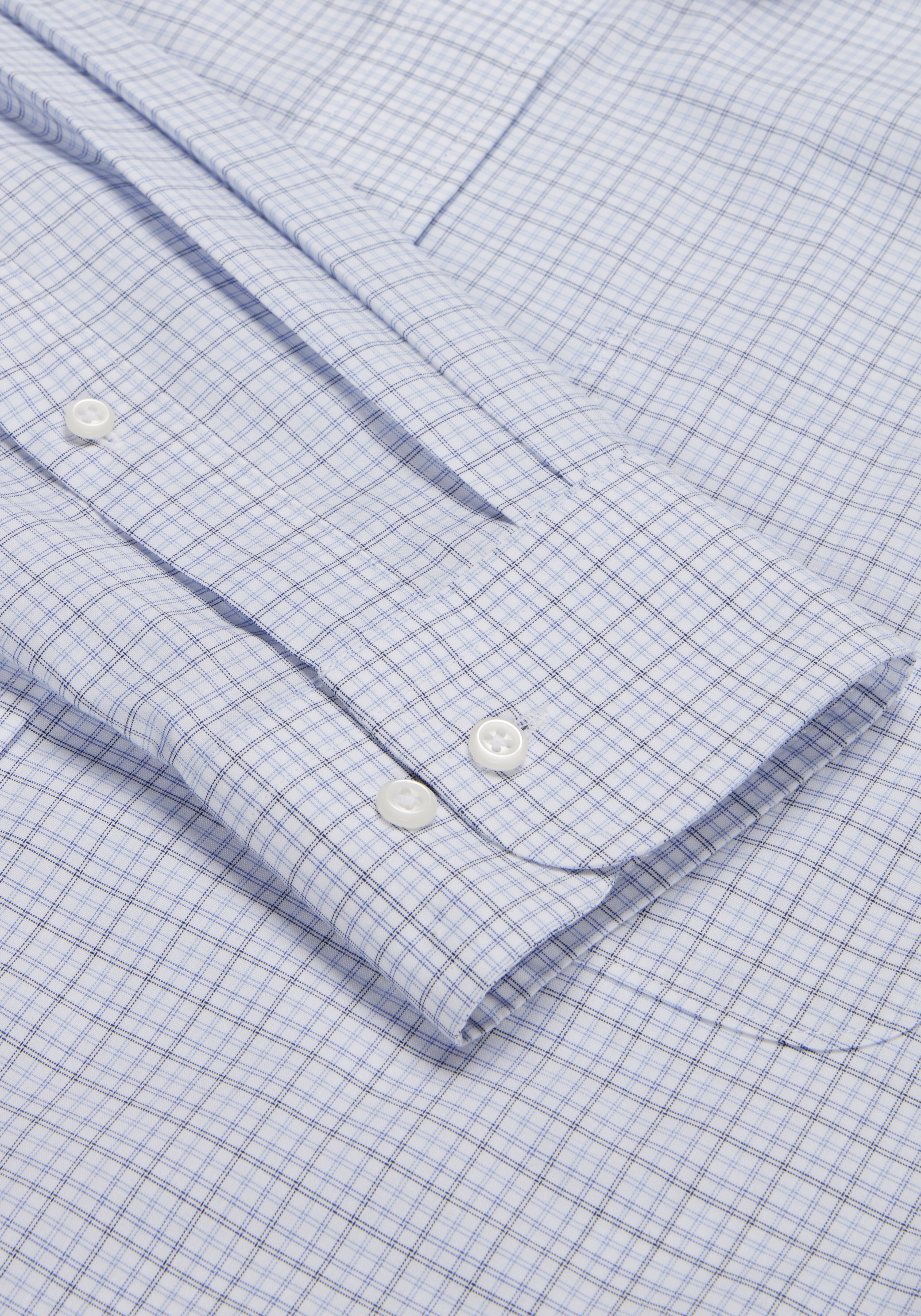 Traveler Collection Traditional Fit Button-Down Collar Check Dress Shirt
