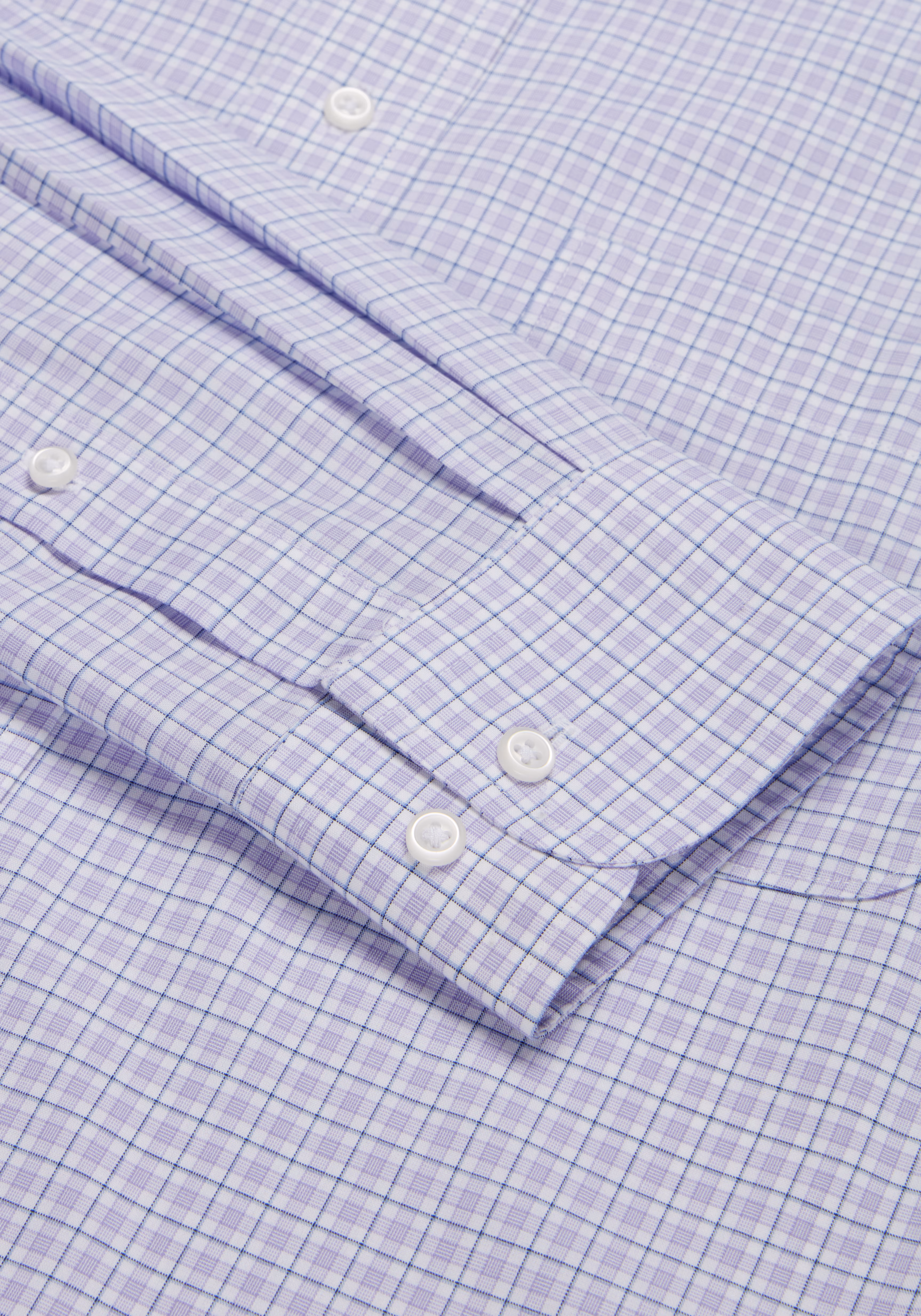 Traveler Collection Tailored Fit Spread Collar Plaid Dress Shirt