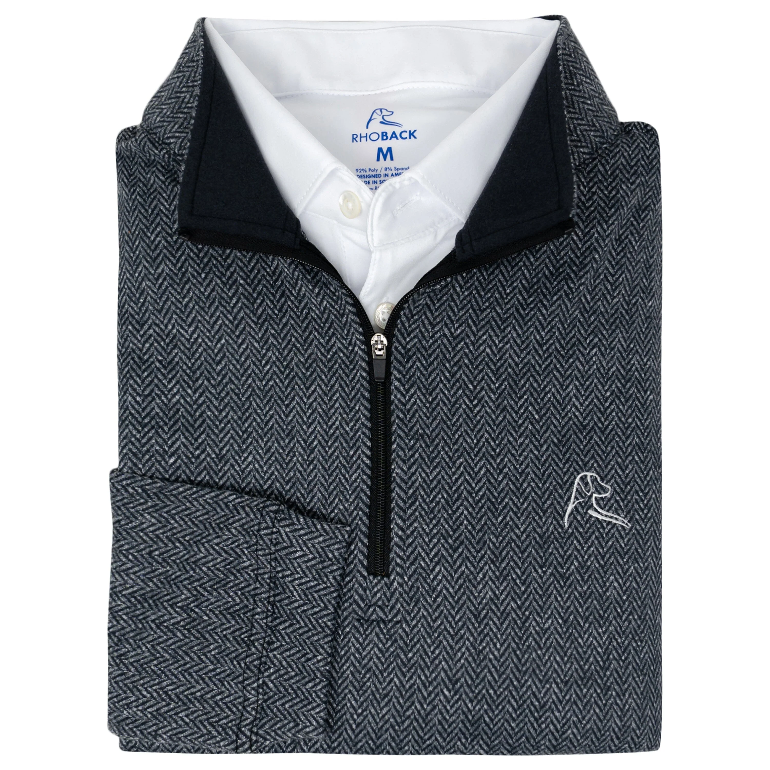 Herringbone Jacquard Performance Q-Zip
