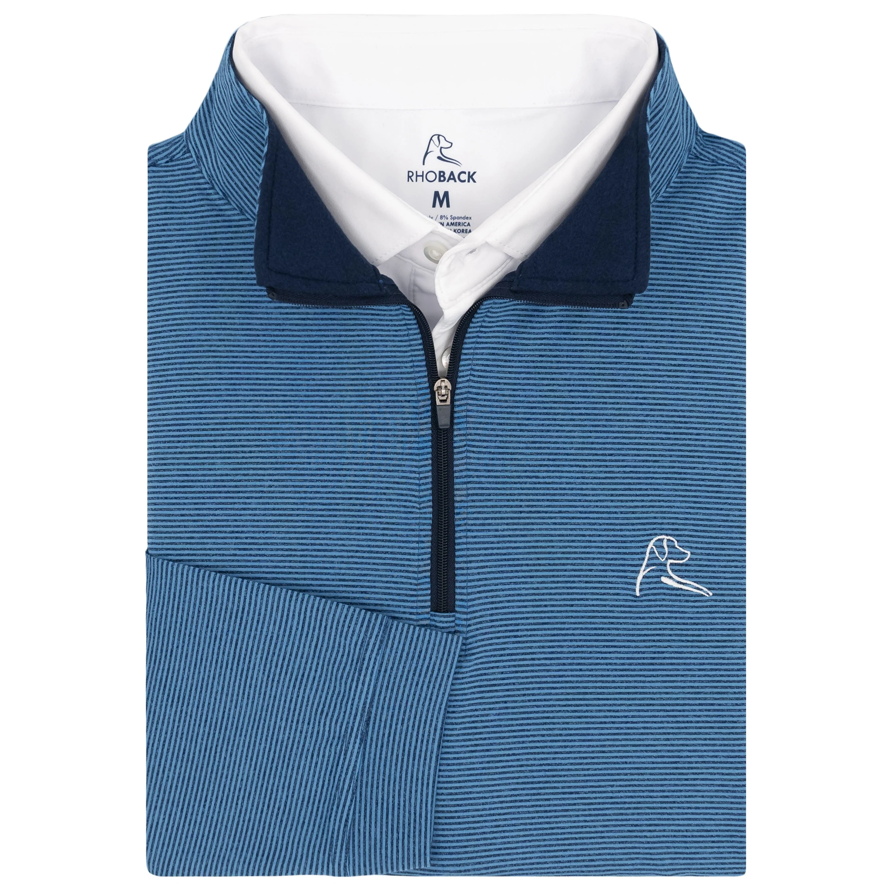 Riva Heather Stripe Performance Q-Zip
