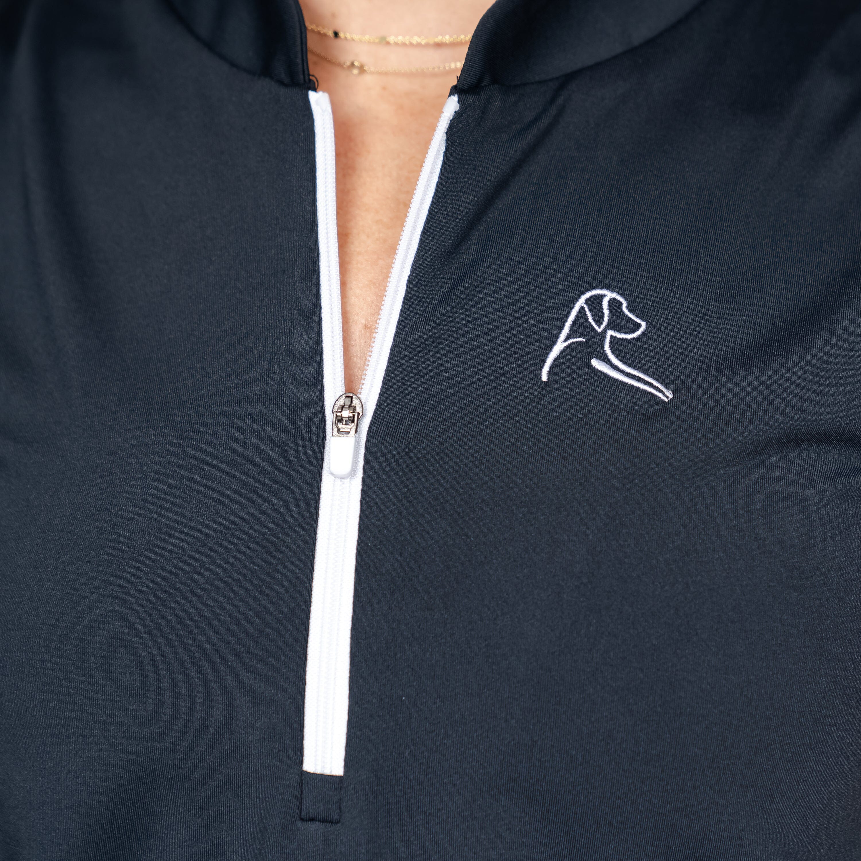 Solid Sleeveless Zip