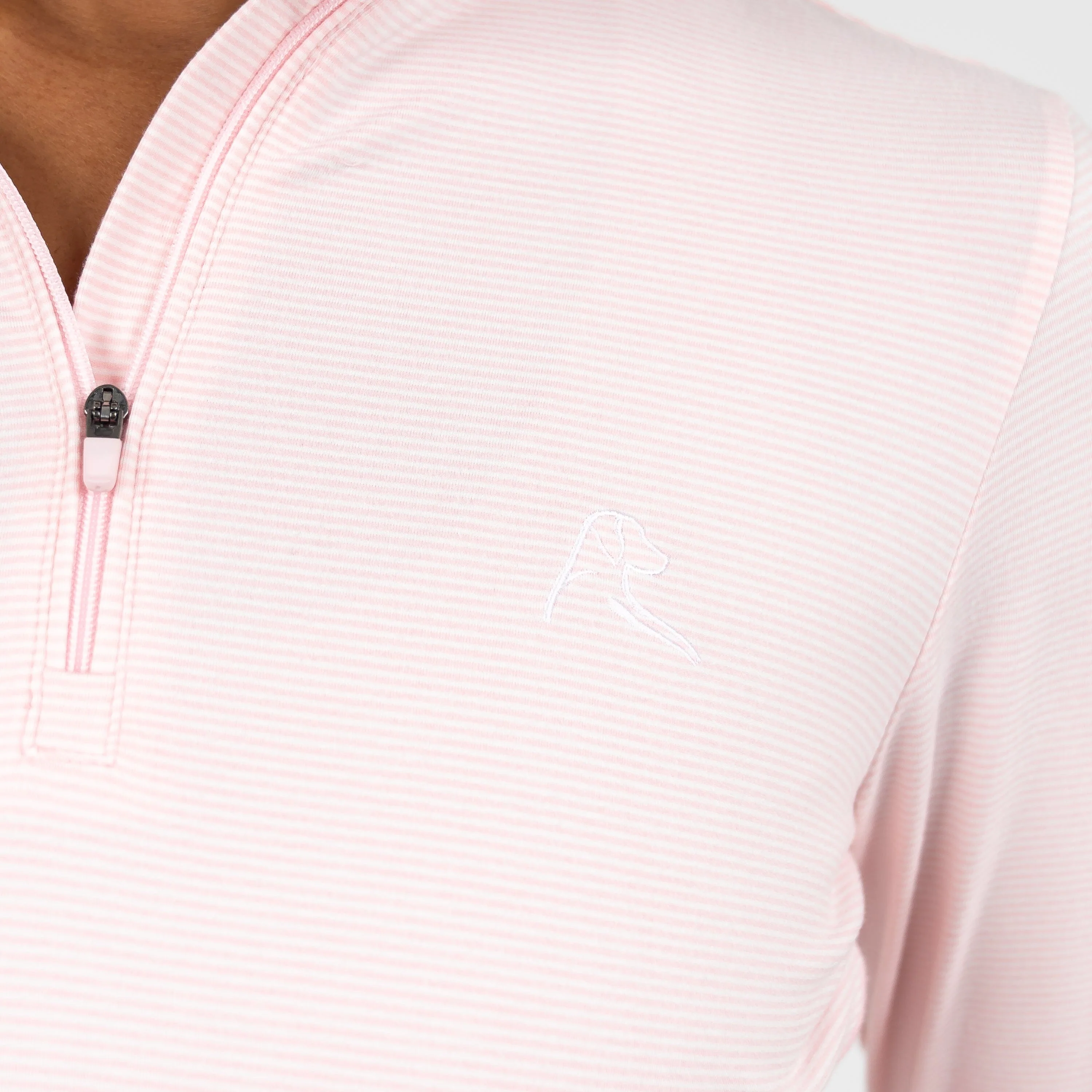 Riva Heather Stripe Performance Q-Zip