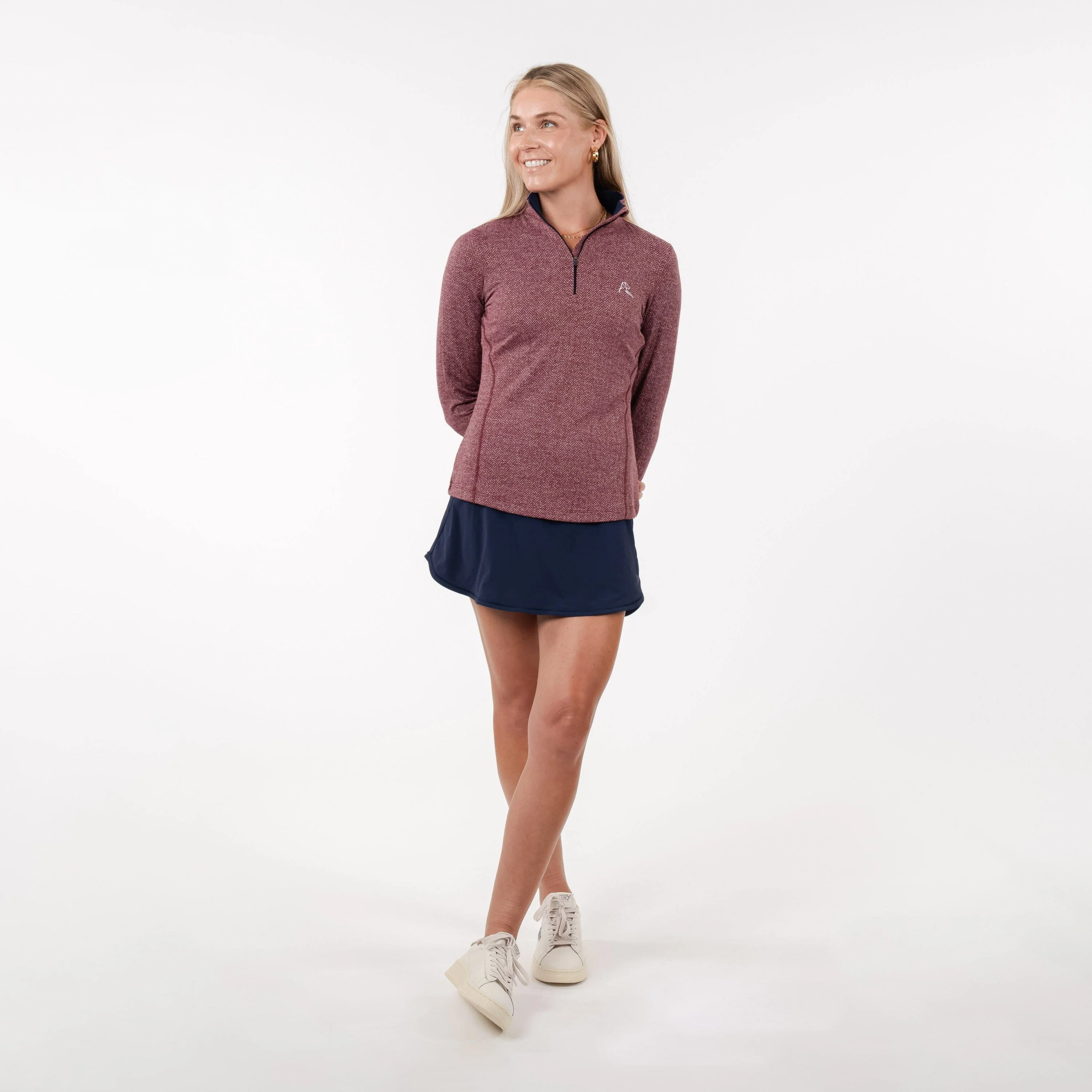 Herringbone Jacquard Performance Q-Zip