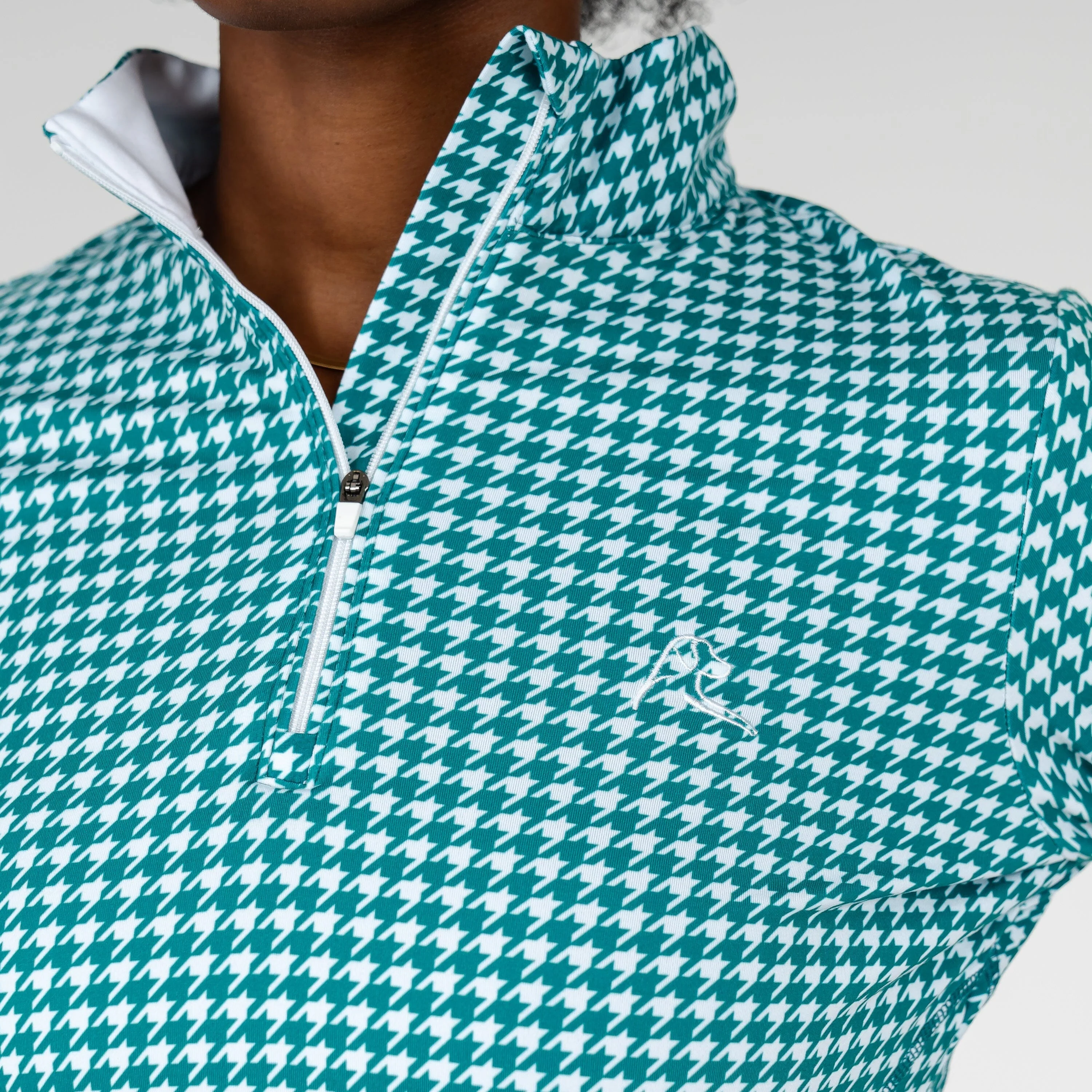 Royal Houndstooth Performance Q-Zip