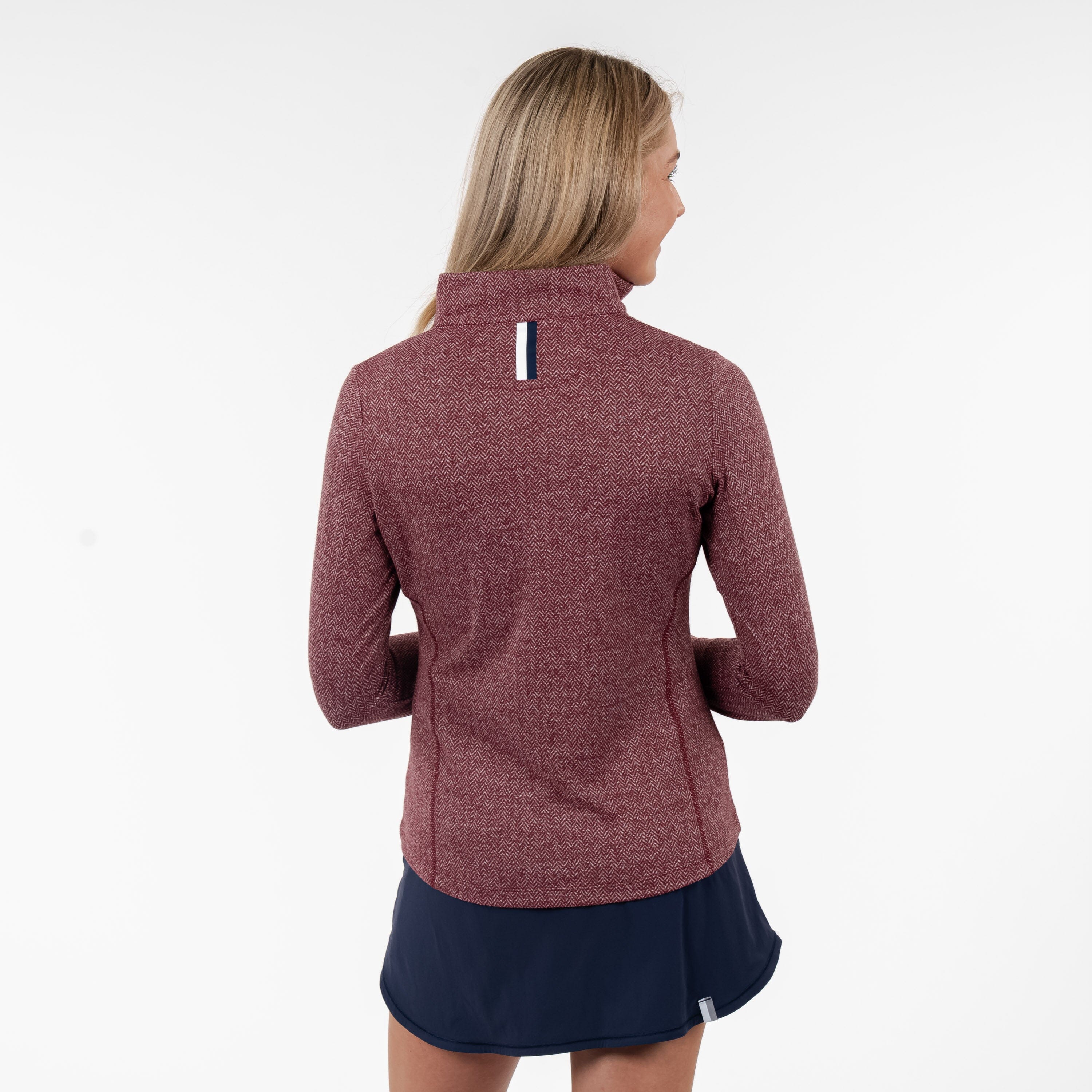 Herringbone Jacquard Performance Q-Zip