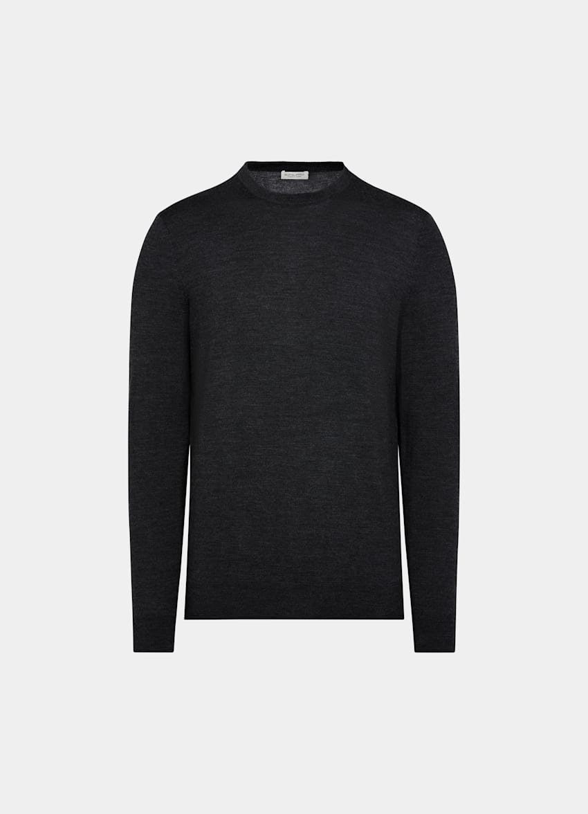 Grey Merino Crewneck