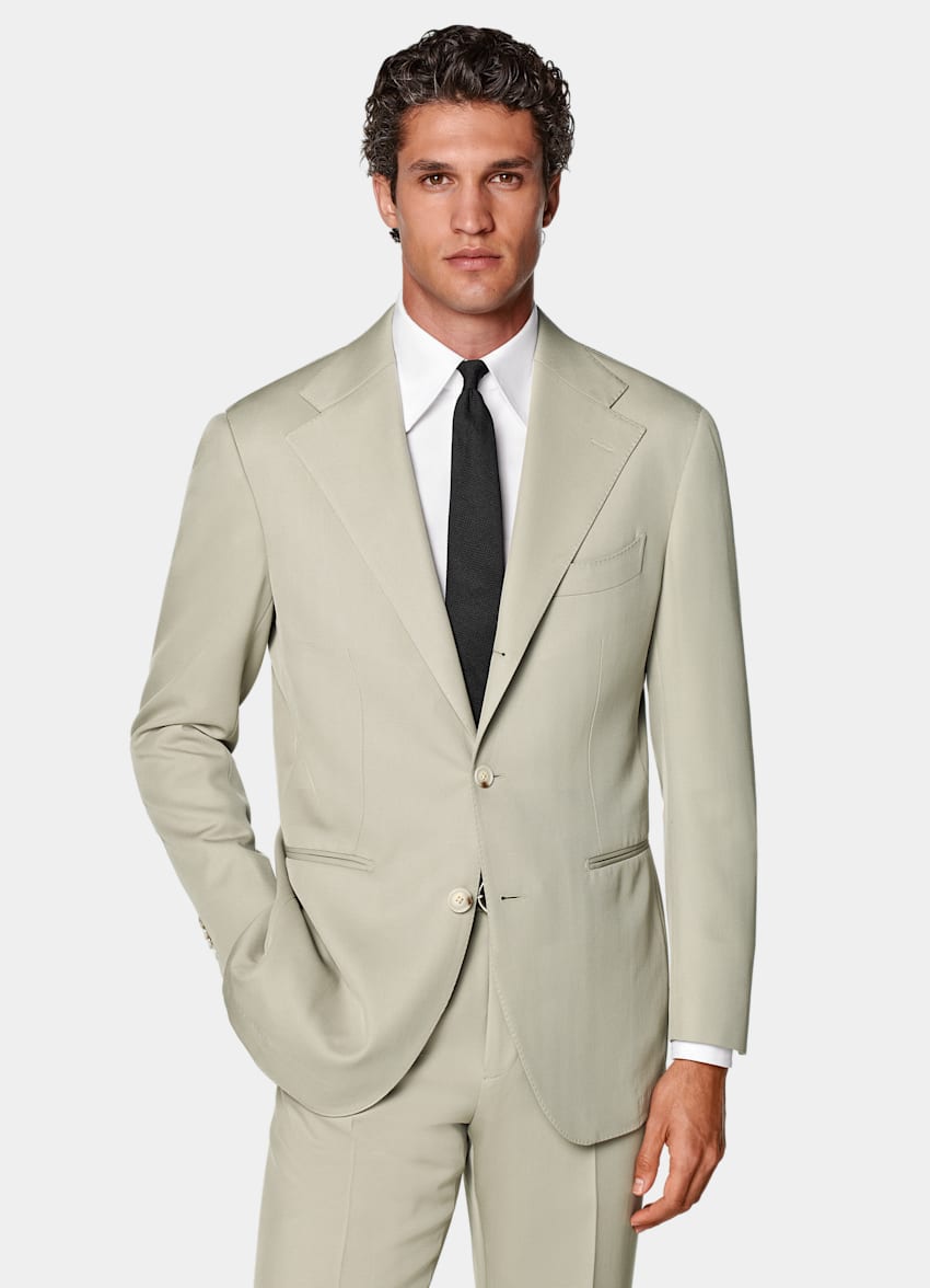Light Green Relaxed Fit Roma Suit