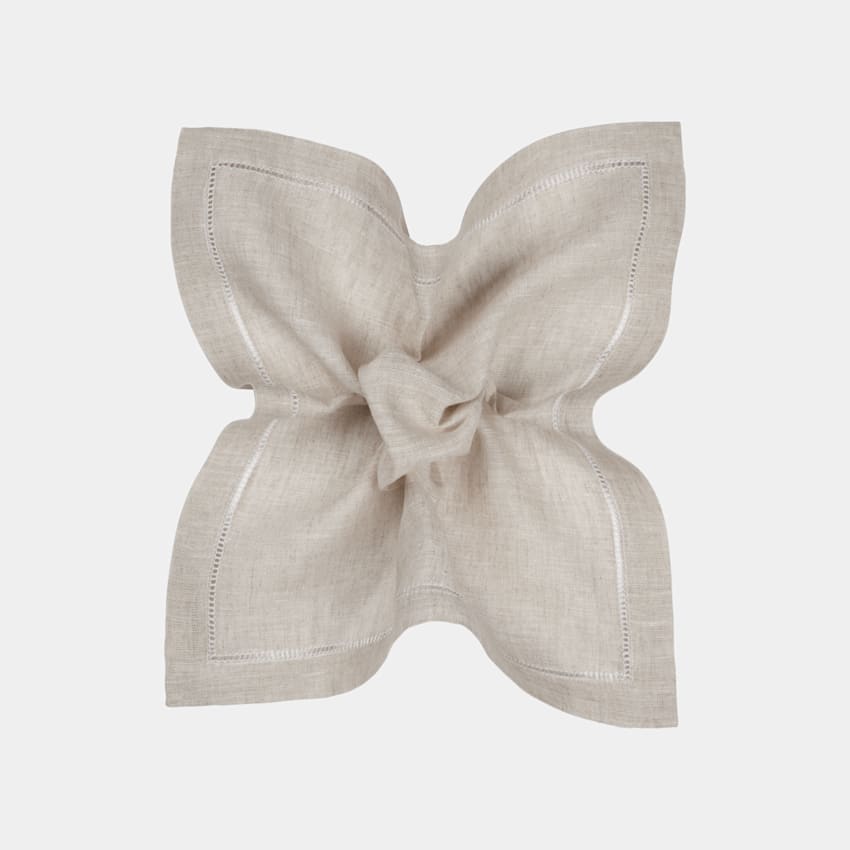 Light Brown Pocket Square