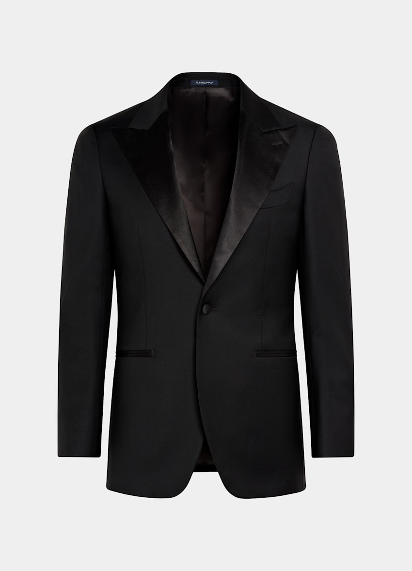 Black Tailored Fit Havana Dinner Jacket