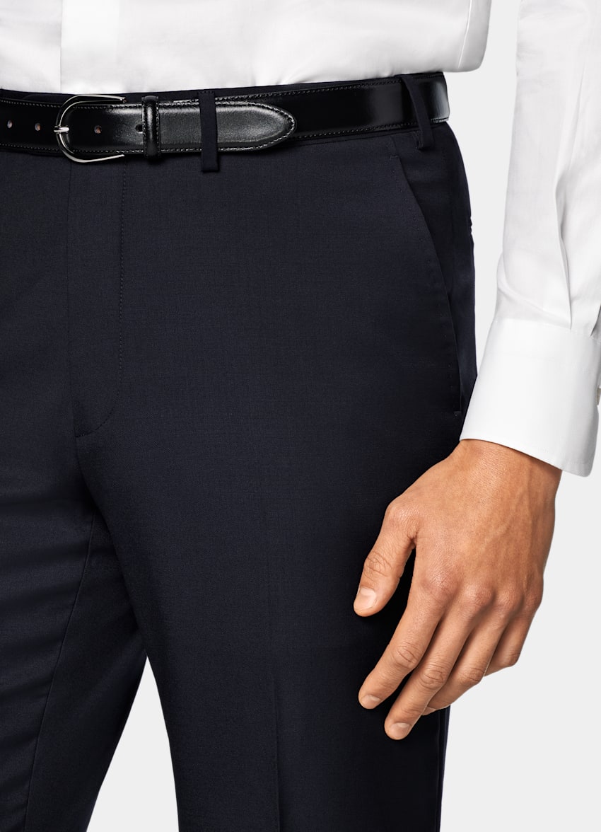 Navy Three-Piece Tailored Fit Havana Suit