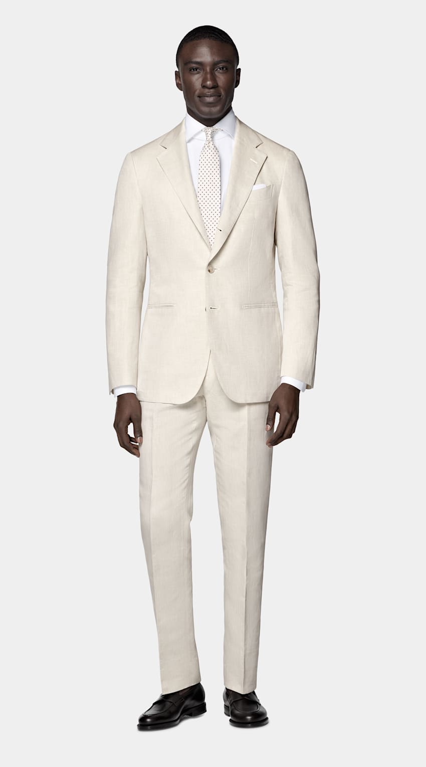 Sand Tailored Fit Havana Suit
