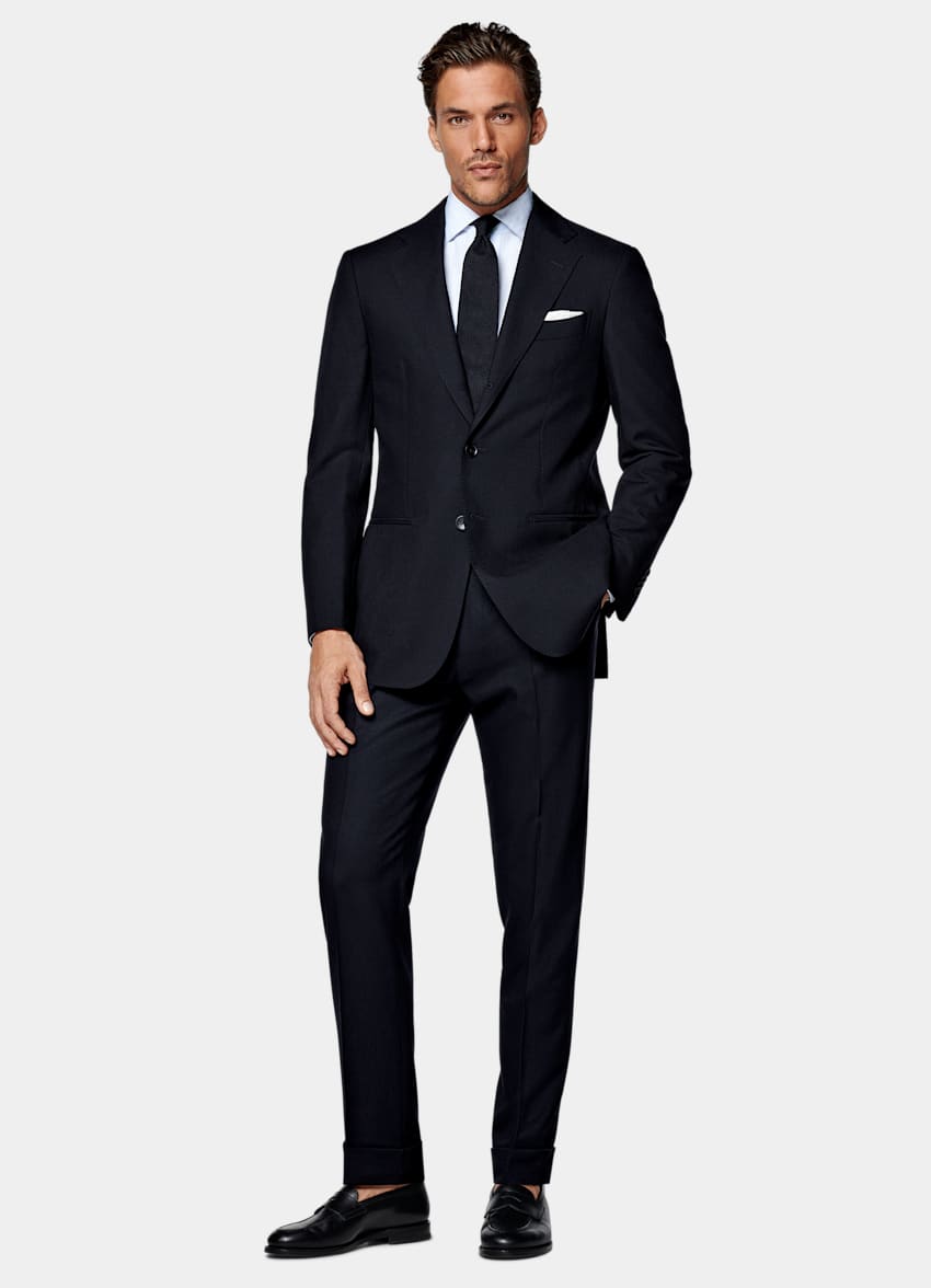 Navy Tailored Fit Havana Suit