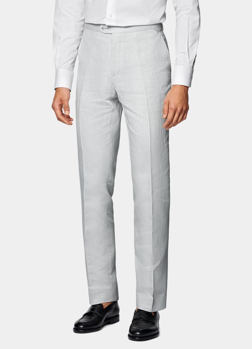 Light Grey Tailored Fit Havana Suit
