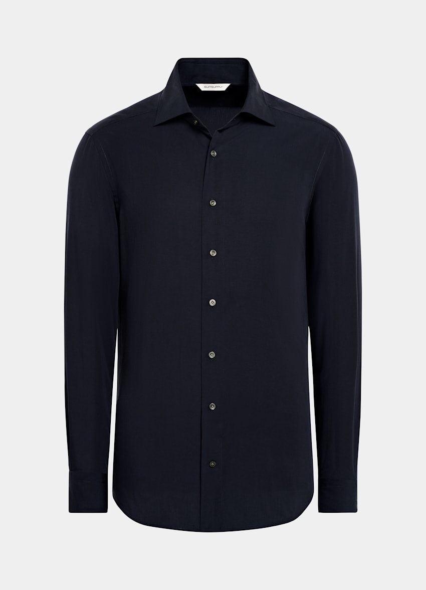 Navy Tailored Fit Shirt
