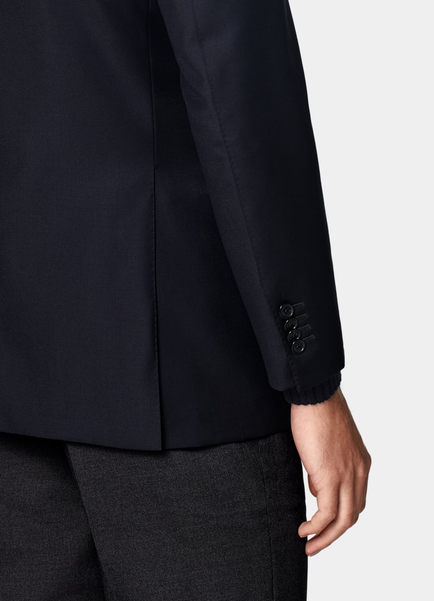 Navy Tailored Fit Havana Suit Jacket