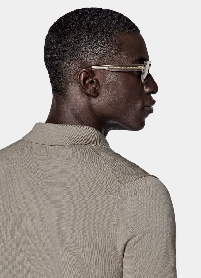 Green Buttonless Polo