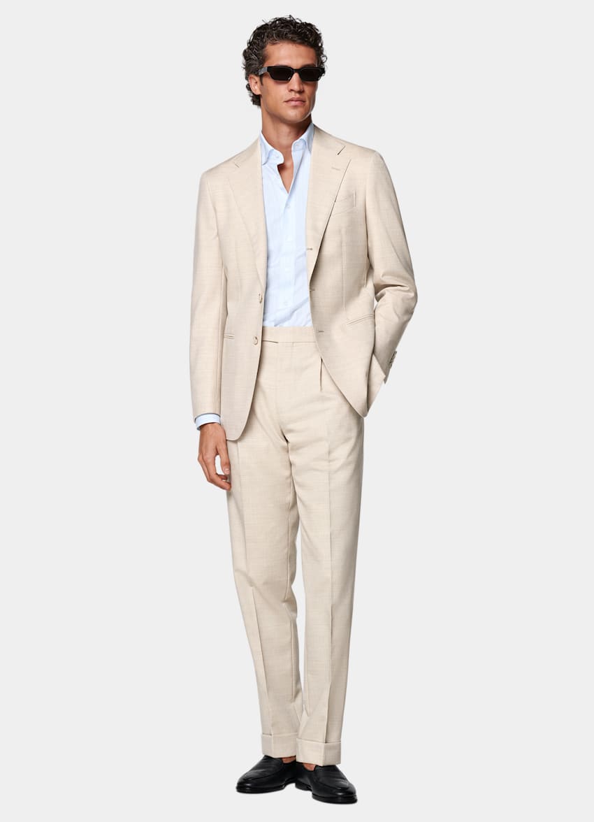 Sand Tailored Fit Havana Suit