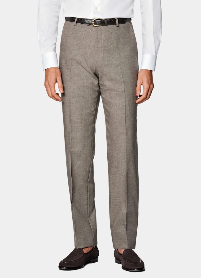 Taupe Tailored Fit Havana Suit