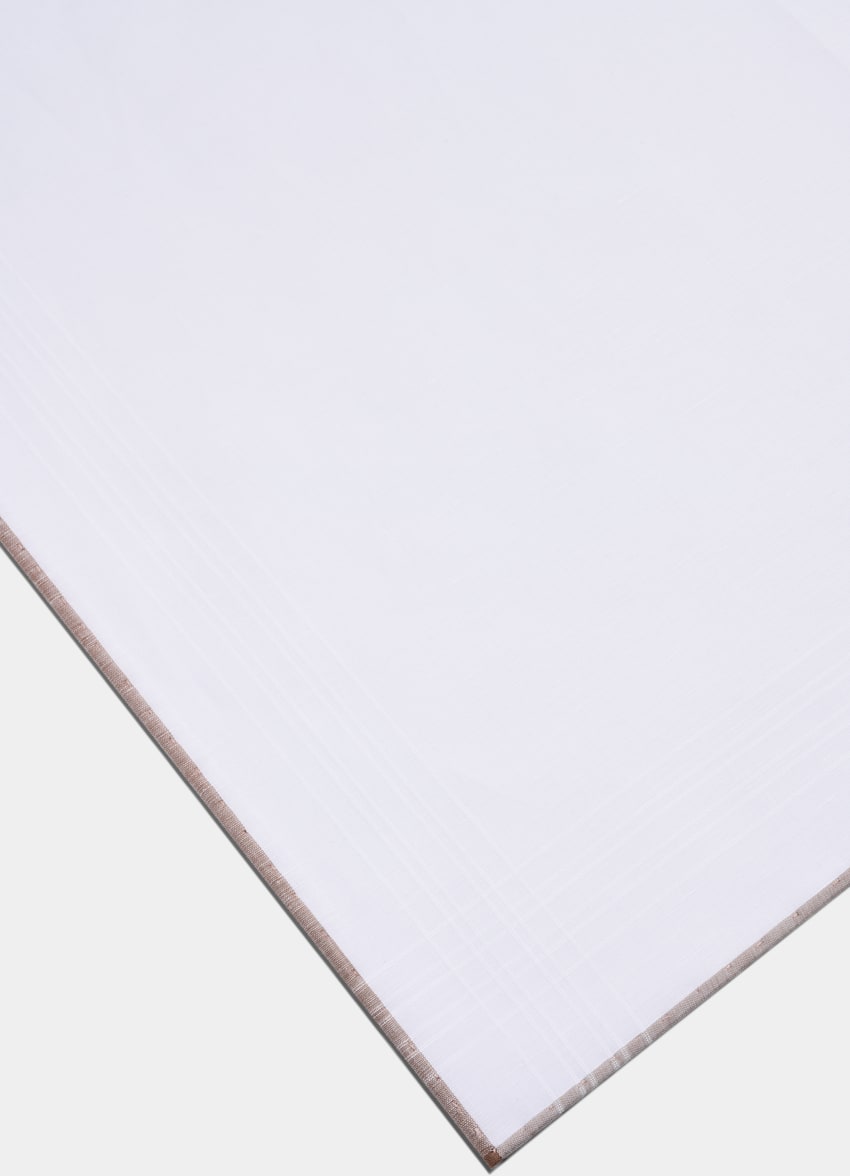 White Pocket Square