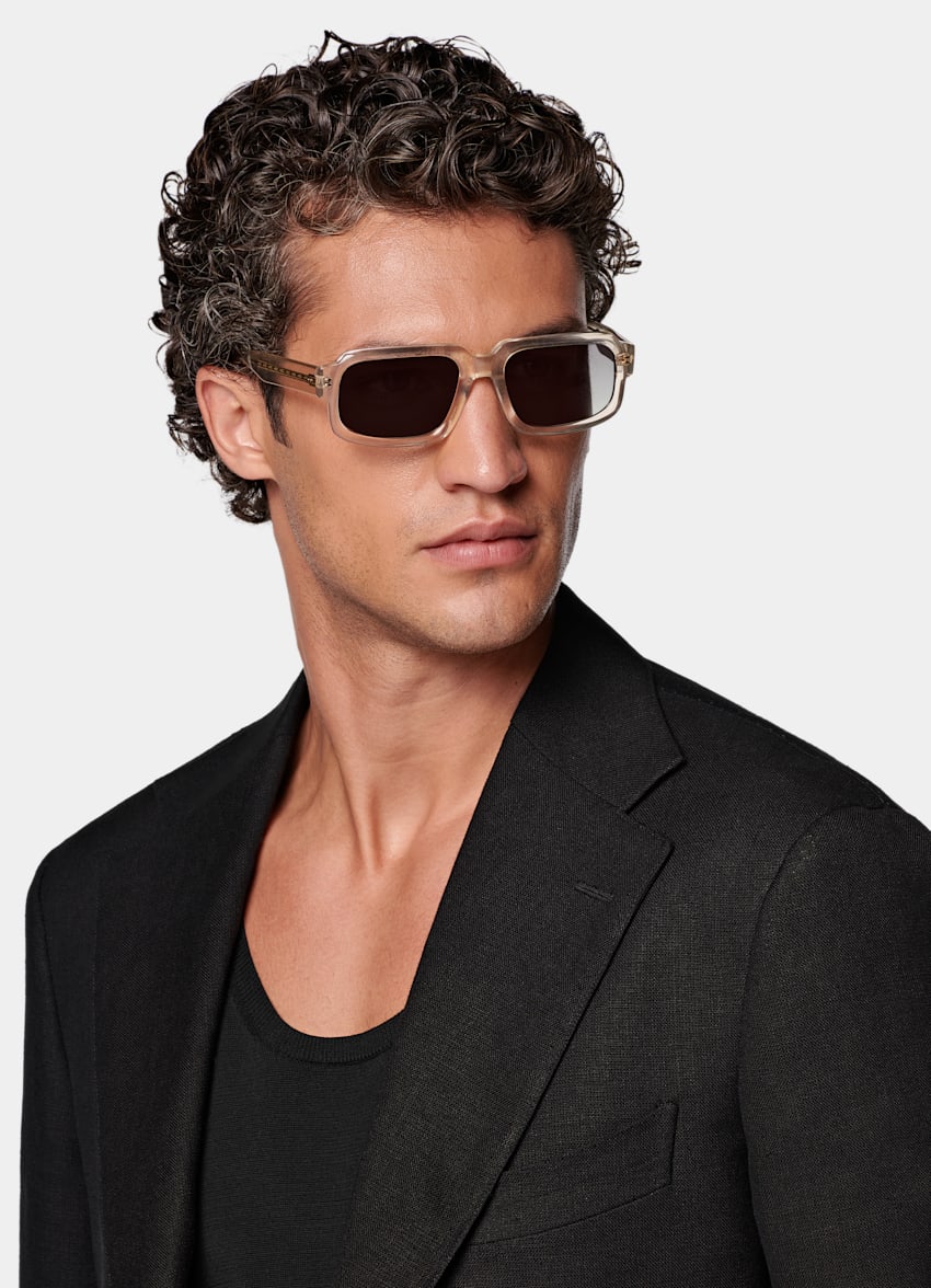 Black Relaxed Fit Roma Suit