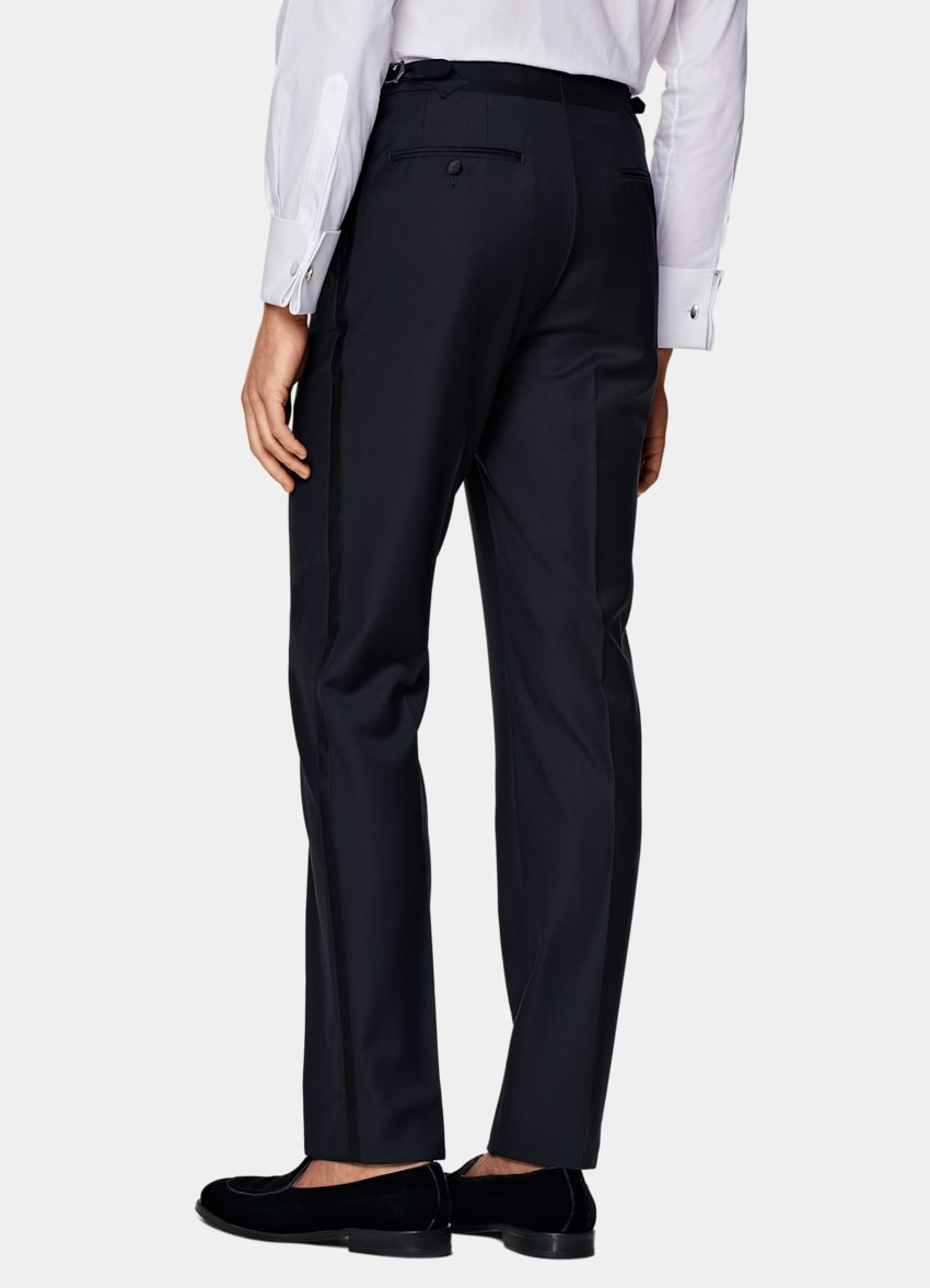 Navy Three-Piece Tailored Fit Lazio Tuxedo