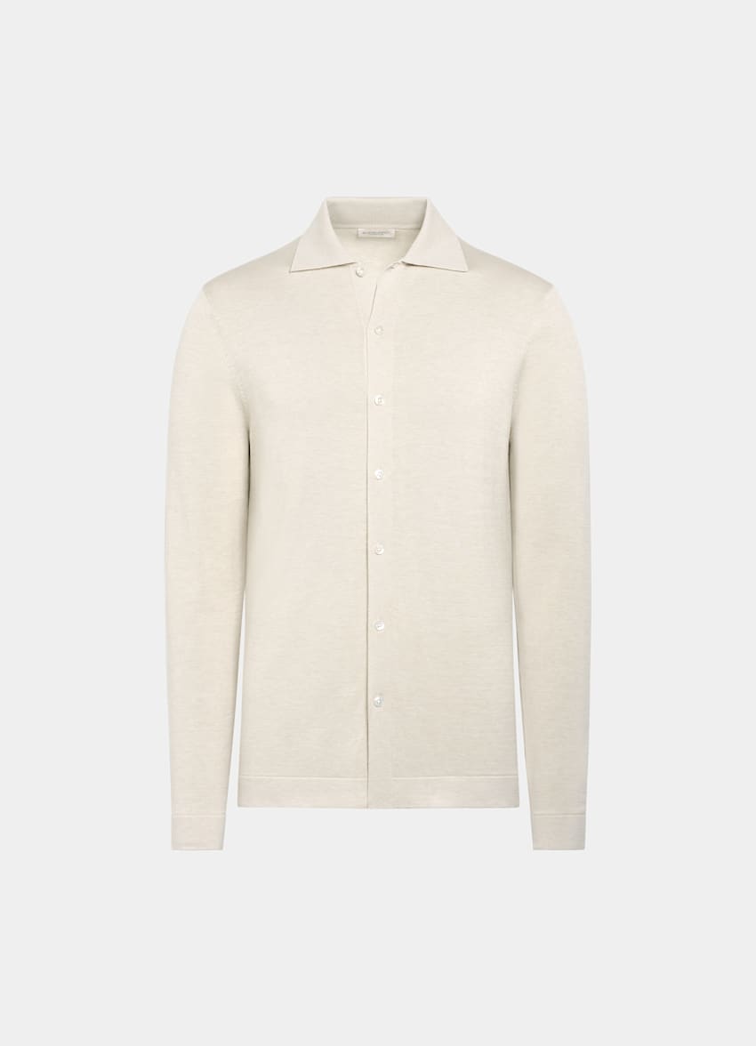 Black Long Sleeve Polo Cardigan