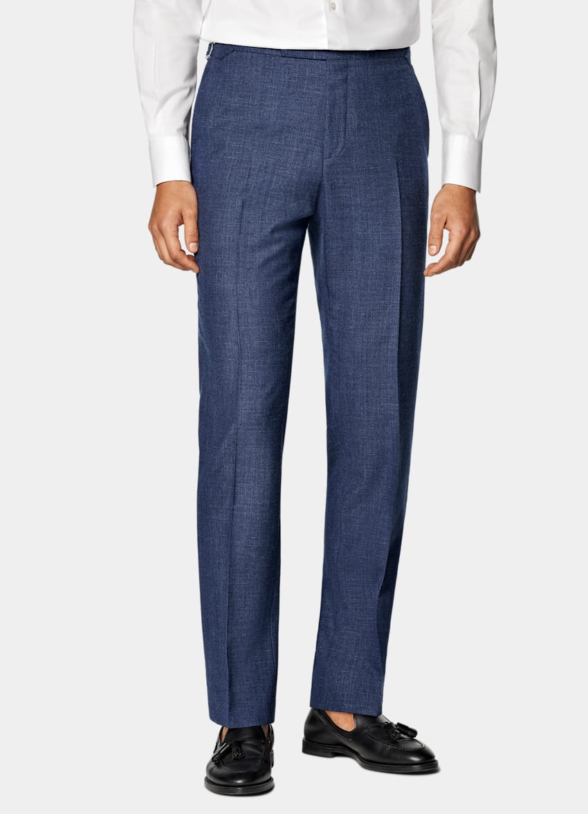 Mid Blue Tailored Fit Havana Suit